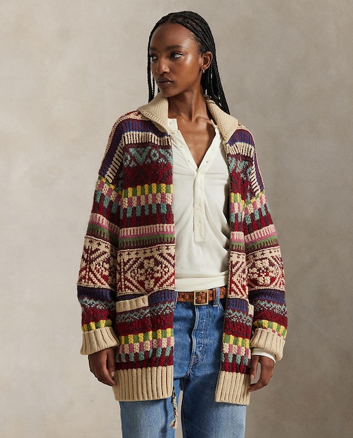 Imagem 0 de Cardigan com Fecho de Correr e Gola Tipo Xaile