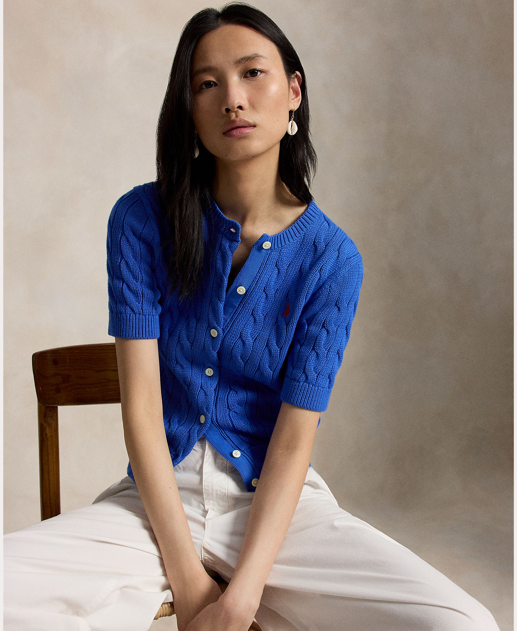 Imagem 0 de Cardigan de Malha do Cabo de Algodão