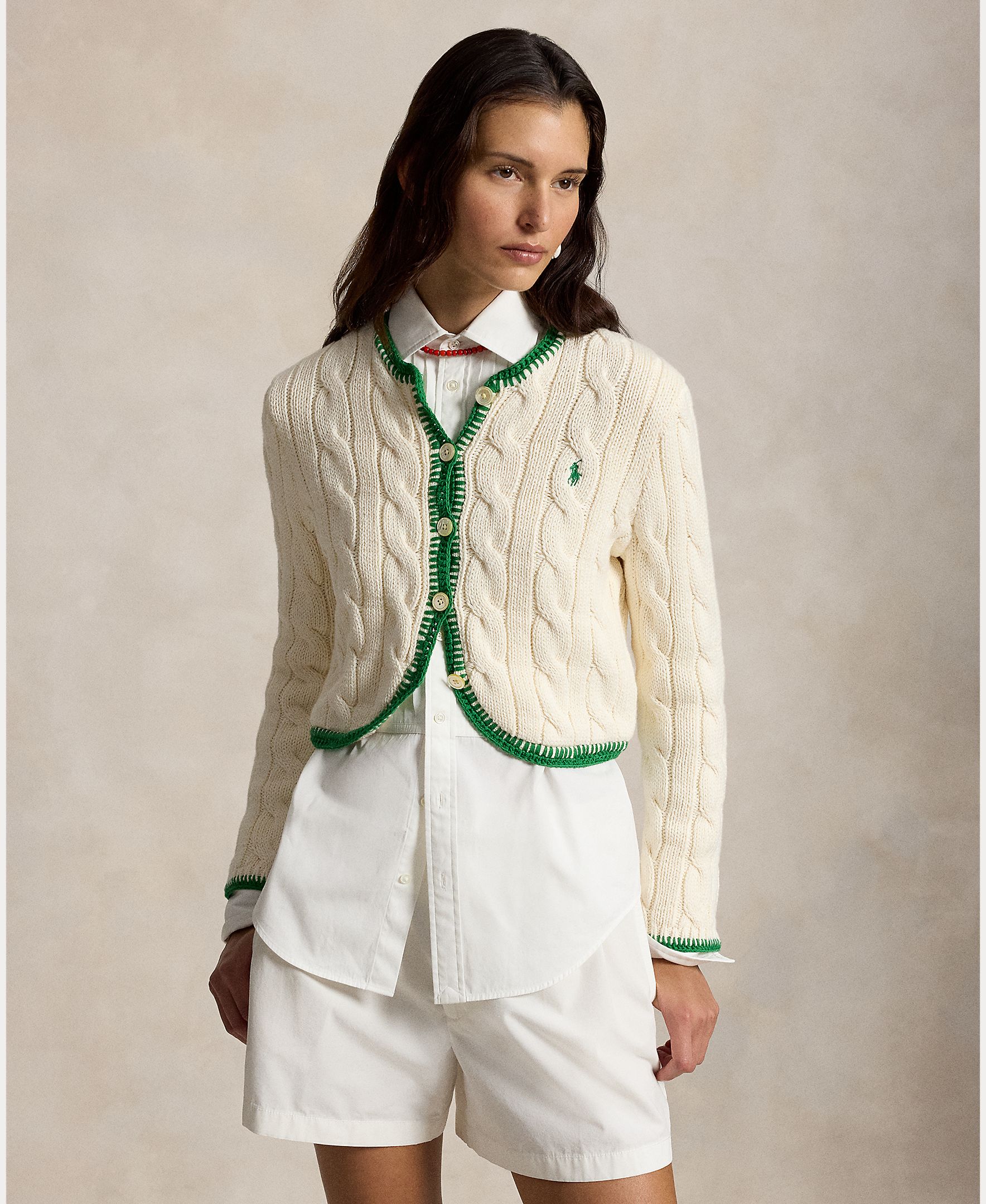 Imagem 0 de Cardigan de Malha do Cabo de Algodão