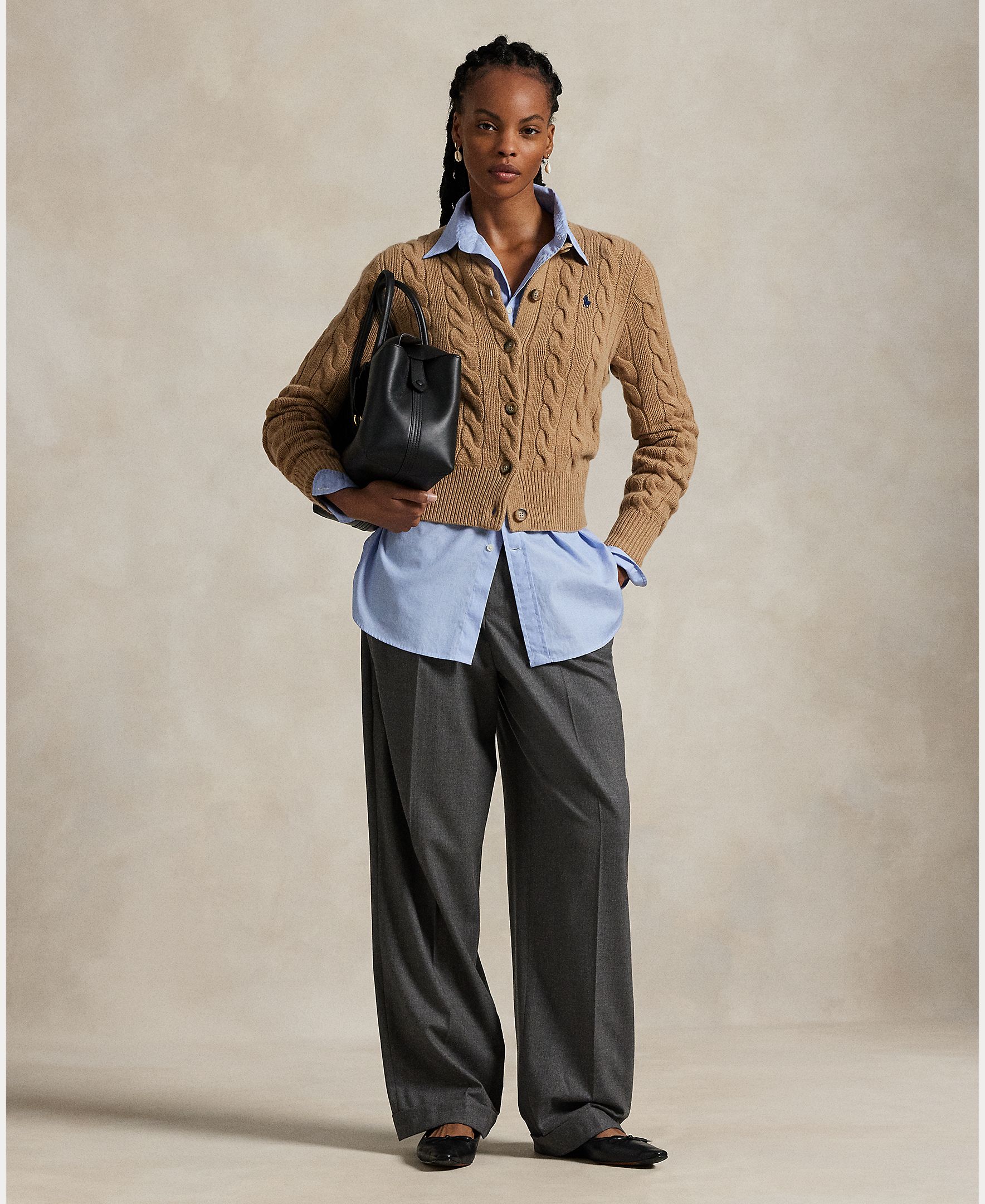 Cárdigan de mujer de lana y cachemira - Polo Ralph Lauren - Caramelo Caramelo-7