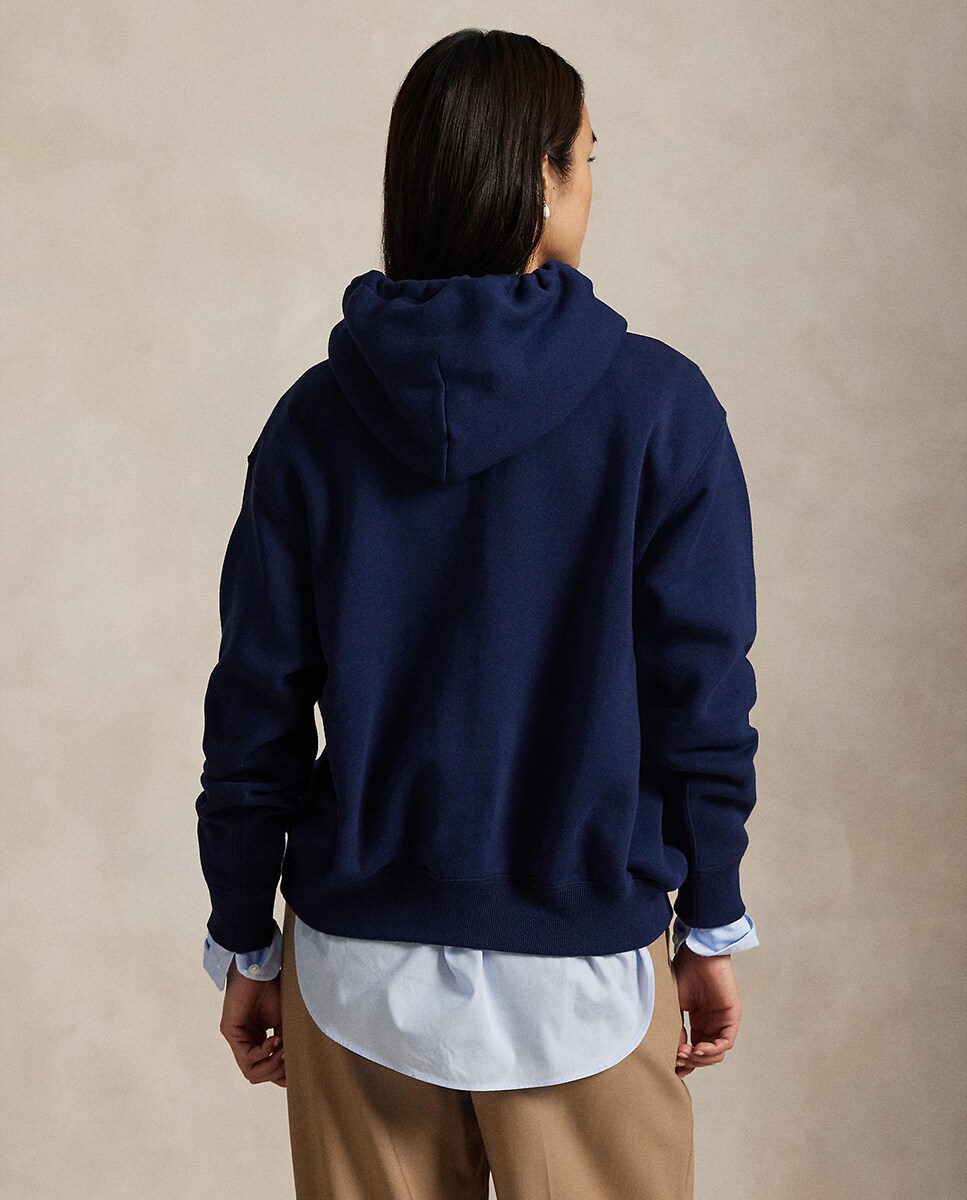 Sudadera de mujer de felpa con Polo Bear 34/2 Azul marino