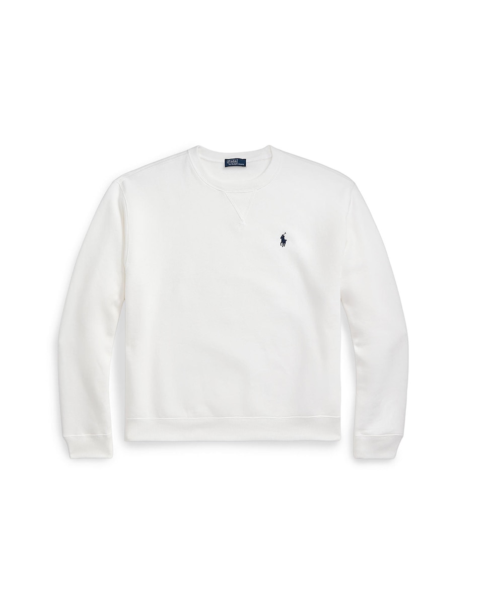 Sweatshirt de Algodão com Decote Redondo Branco-6