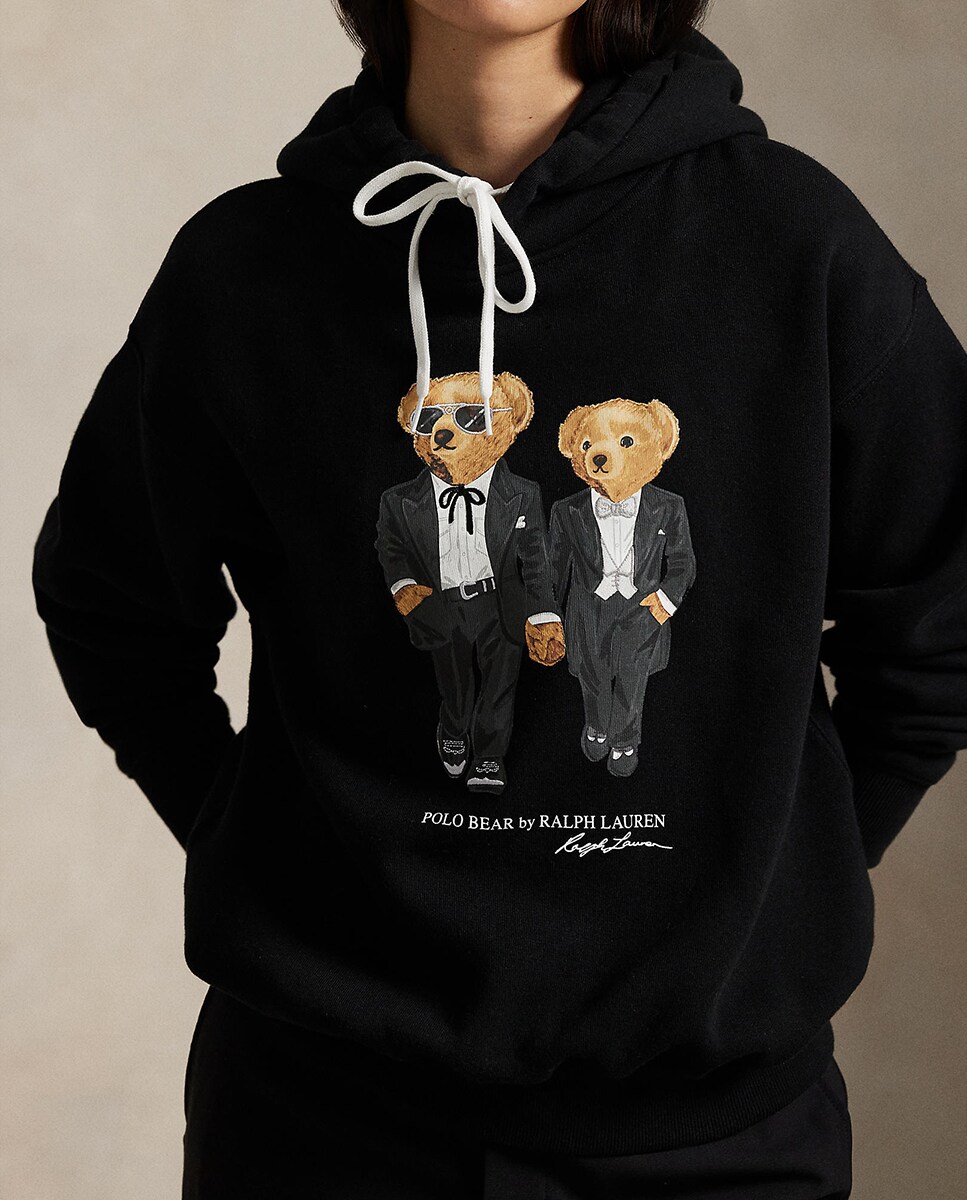 Sweatshirt de felpa com Polo Bear Preto-4