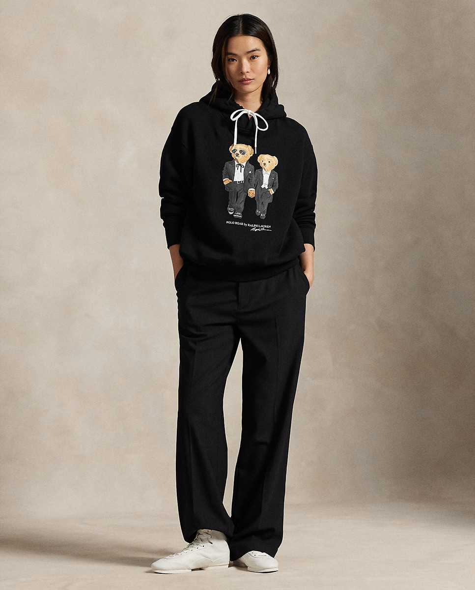 Sweatshirt de felpa com Polo Bear Preto-6