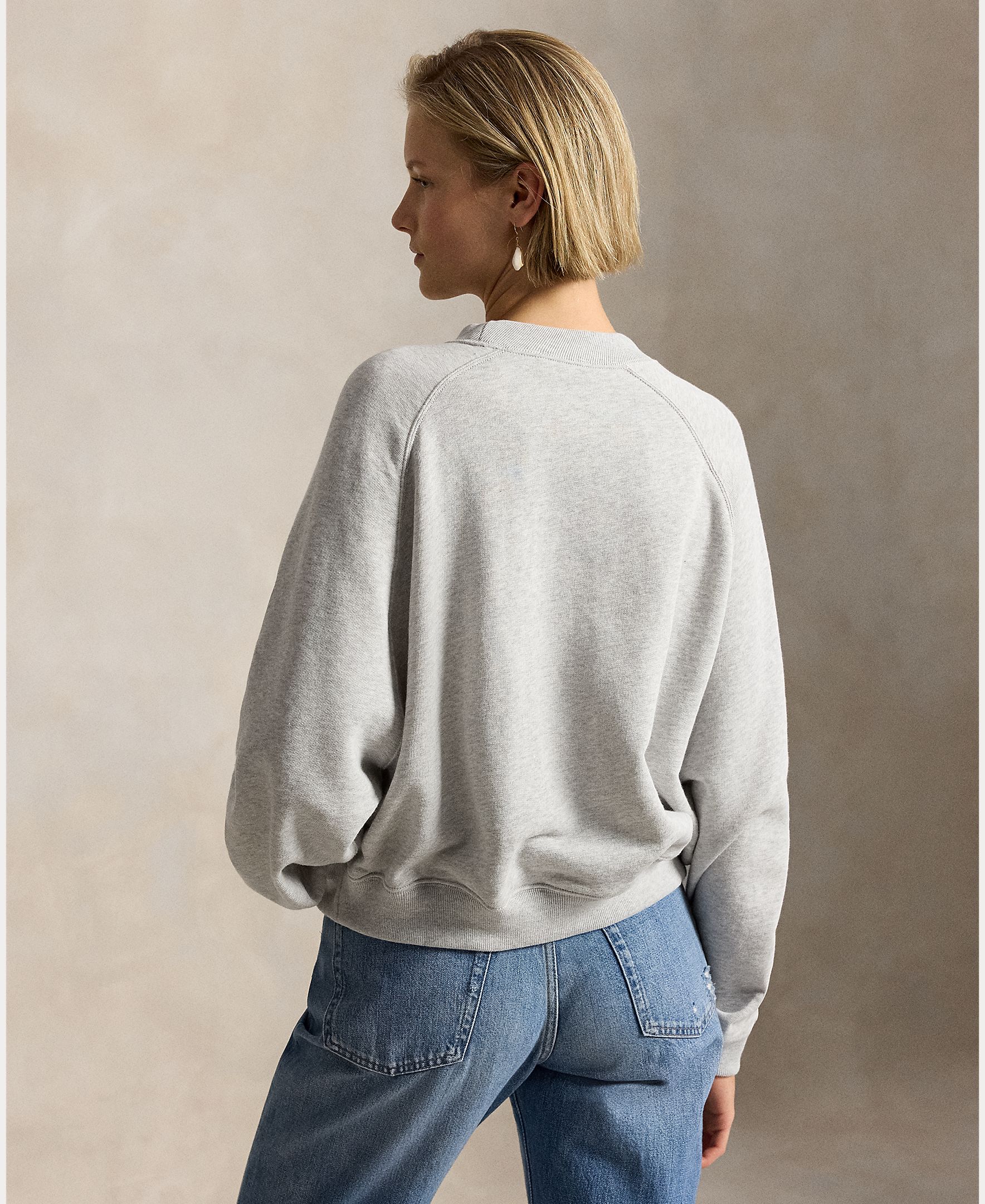 Sweatshirt de felpa com Polo Bear Cinzento-claro-3
