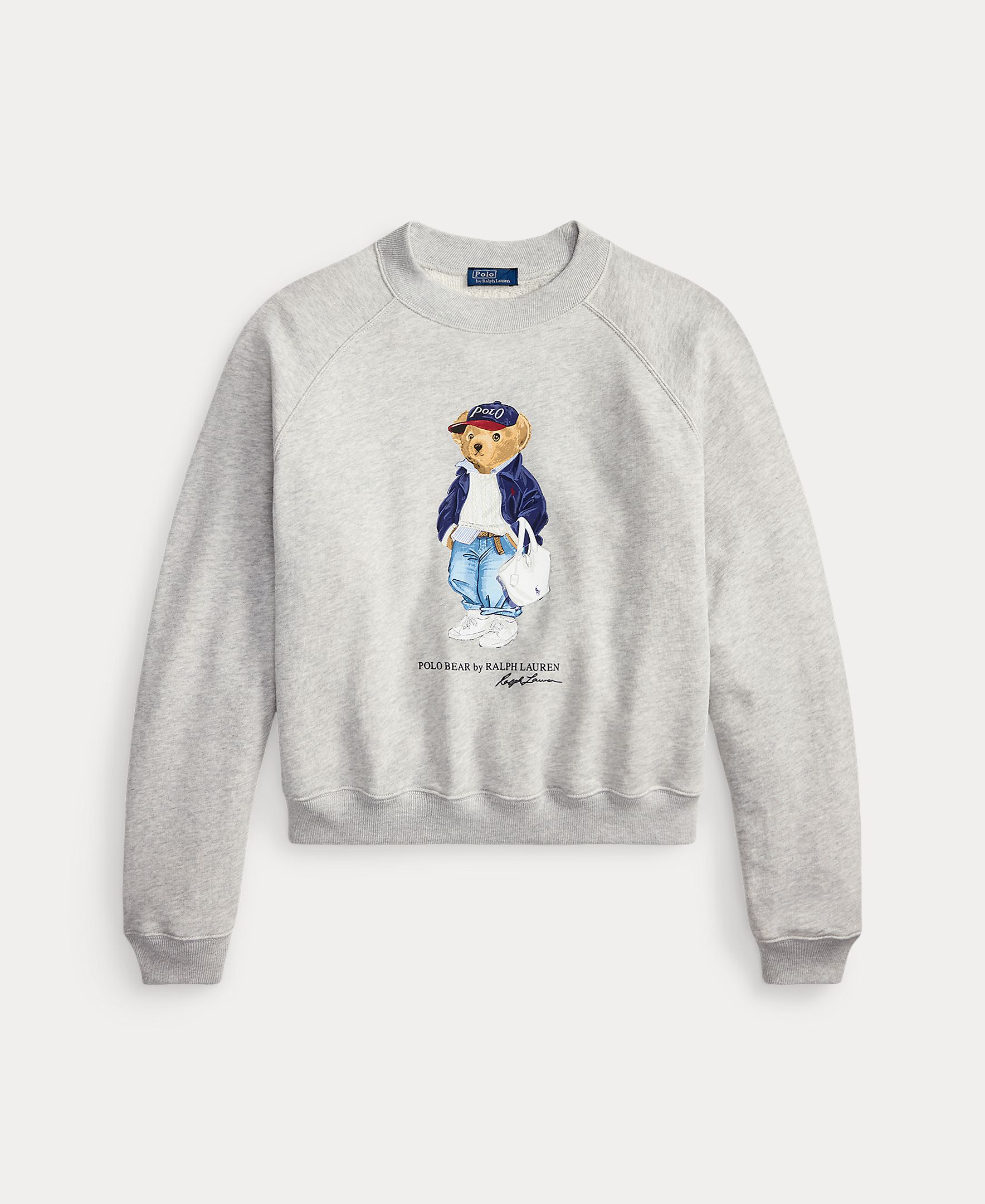 Sweatshirt de felpa com Polo Bear Cinzento-claro-5