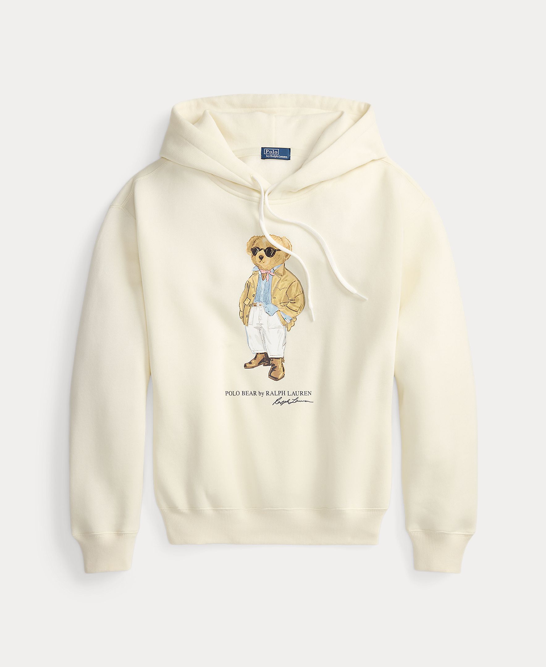 Sweatshirt com Capuz de Felpa com Polo Bear Natural-4