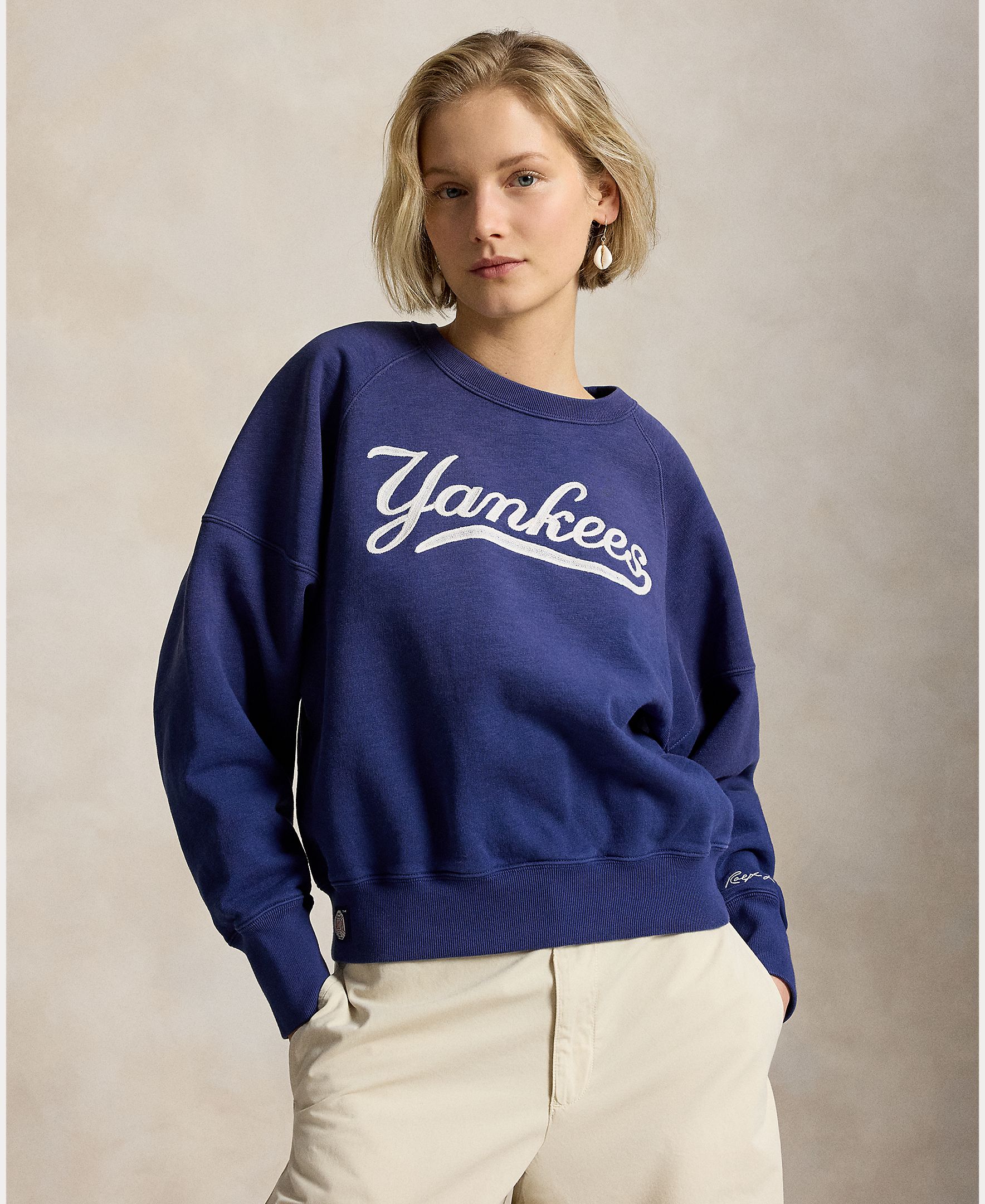 Polo Ralph Lauren - Sudadera de mujer de los Yankees.