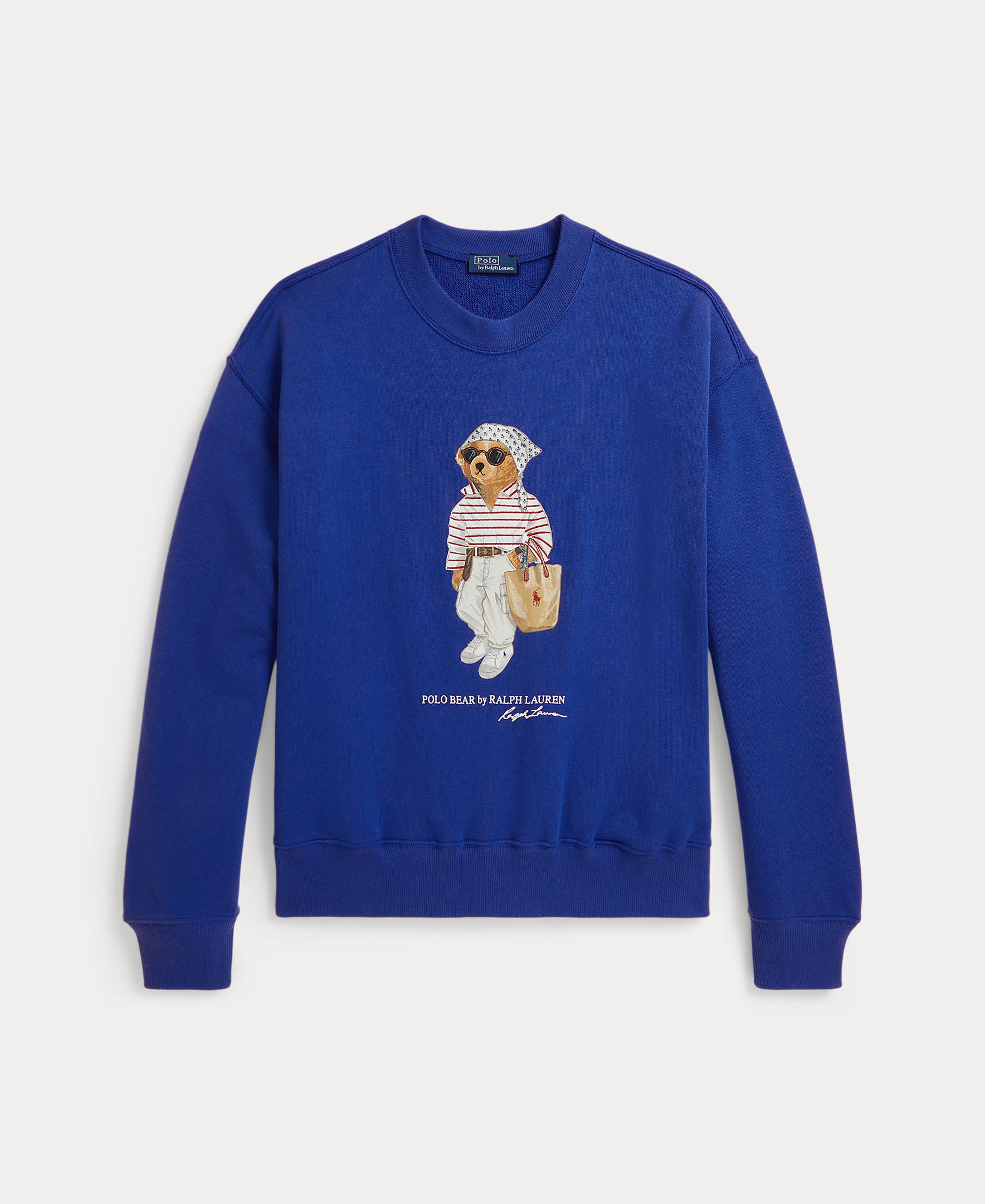 Sweatshirt com o Polo Bear e em Algodão Azul-índigo-5