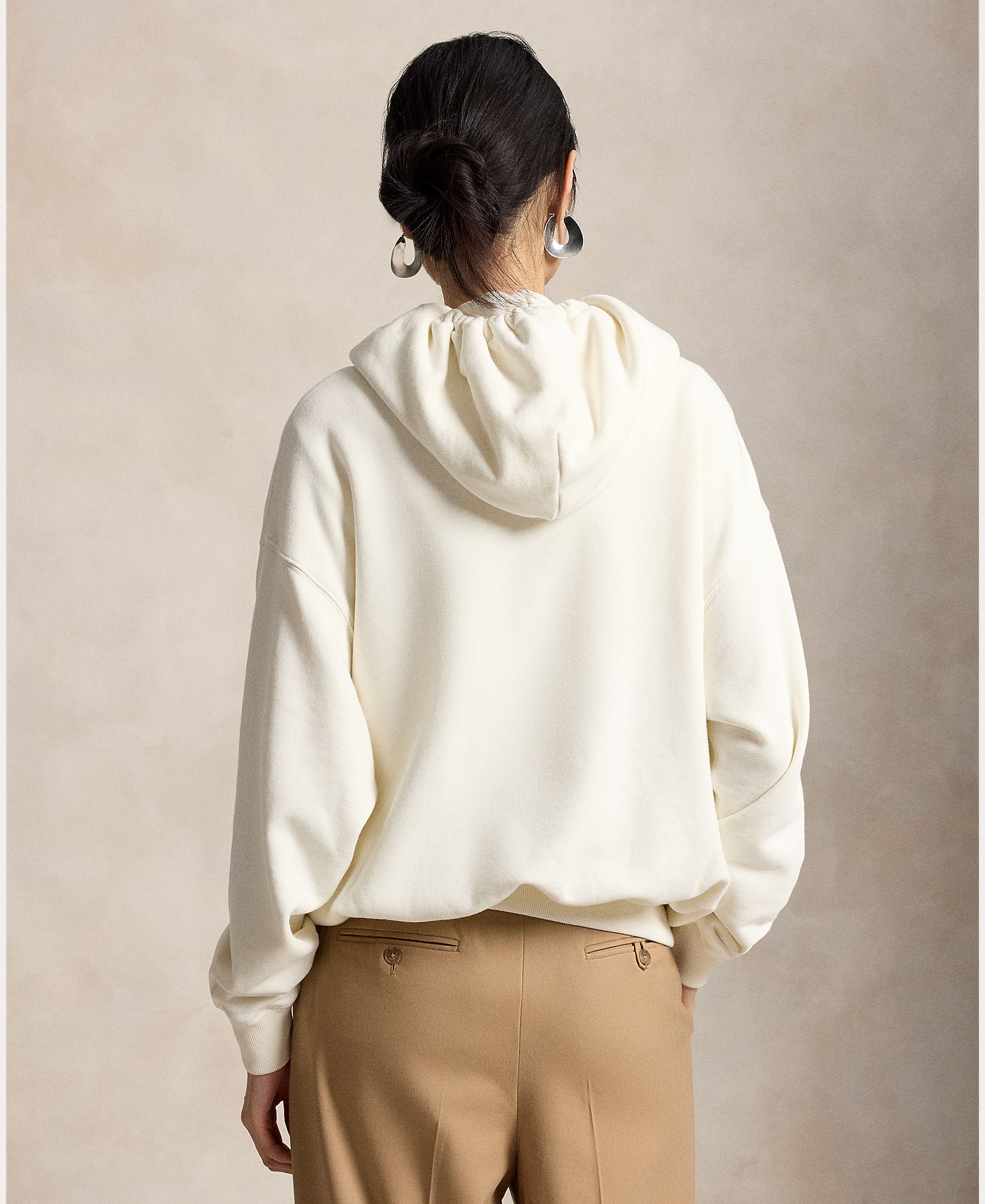 Sweatshirt com o Polo Bear e em Algodão Branco-2
