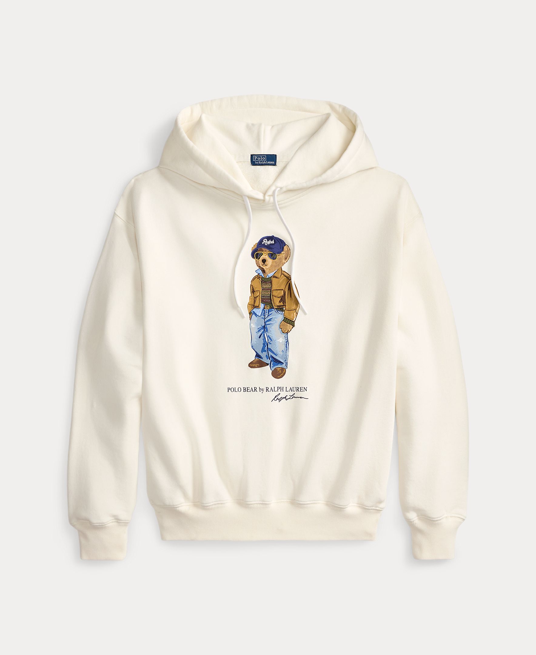 Sweatshirt com o Polo Bear e em Algodão Branco-5