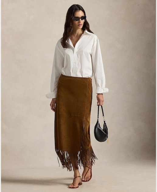 Imagem 0 de Saia de Camurça com Franjas