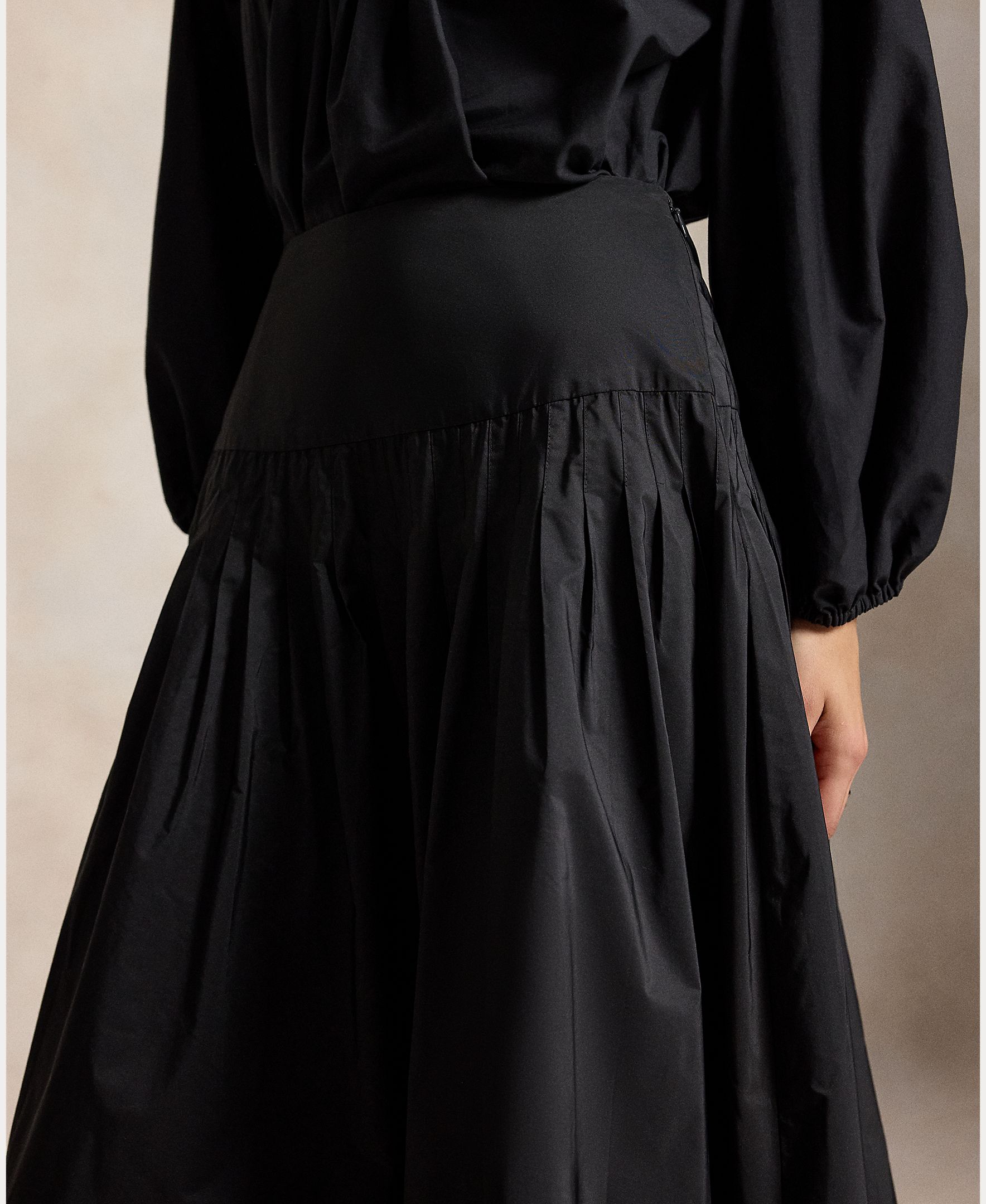 Falda larga de silueta evasé - Polo Ralph Lauren - Negro Negro-5