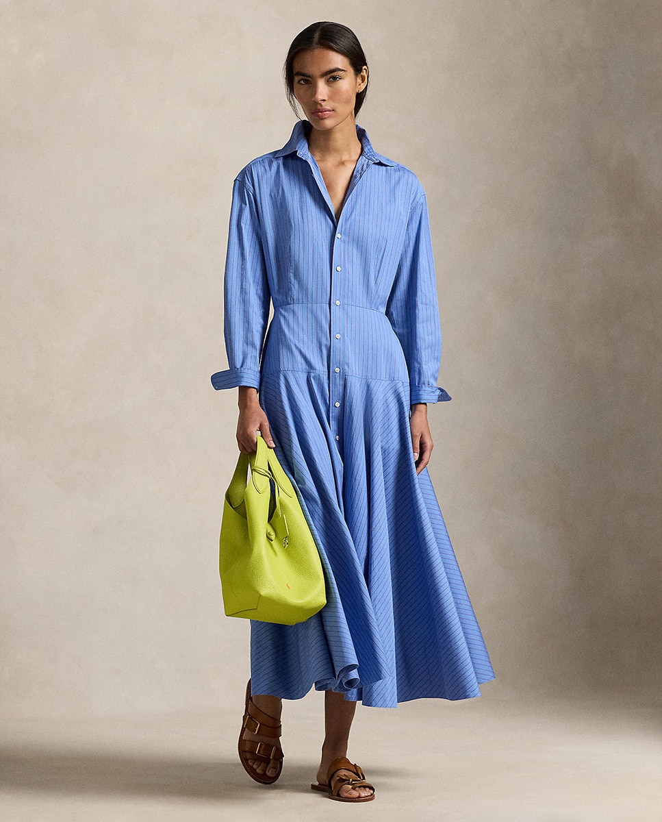 Imagem 0 de Vestido Camiseiro Midi de Algodão