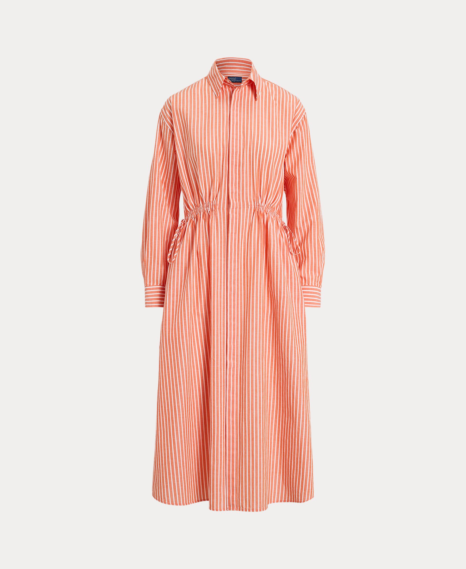 Vestido Camiseiro de Algodão e Linho Rosa-5