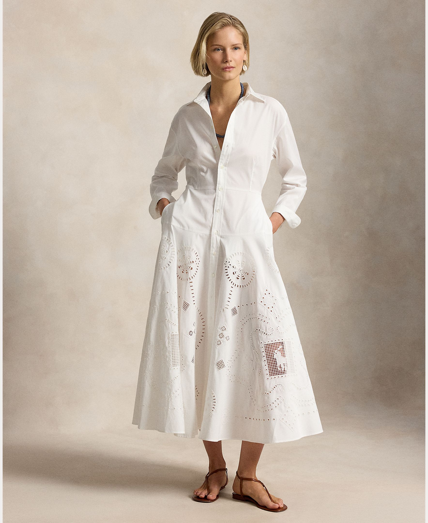 Imagem 0 de Vestido Camiseiro Midi de Algodão