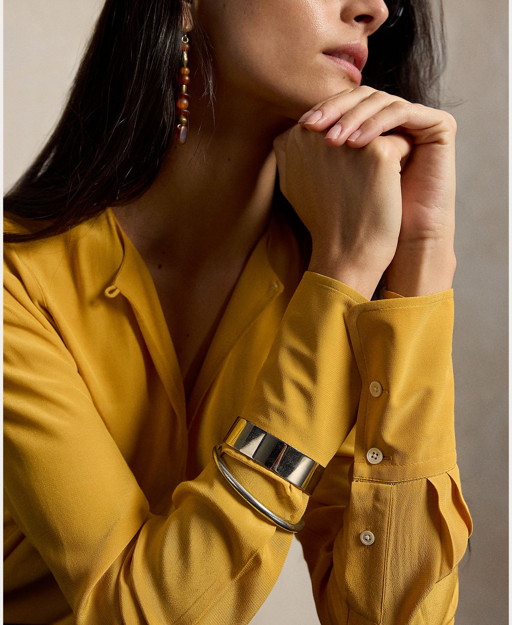 Vestido Midi Atado com Estampado Amarelo banana-5