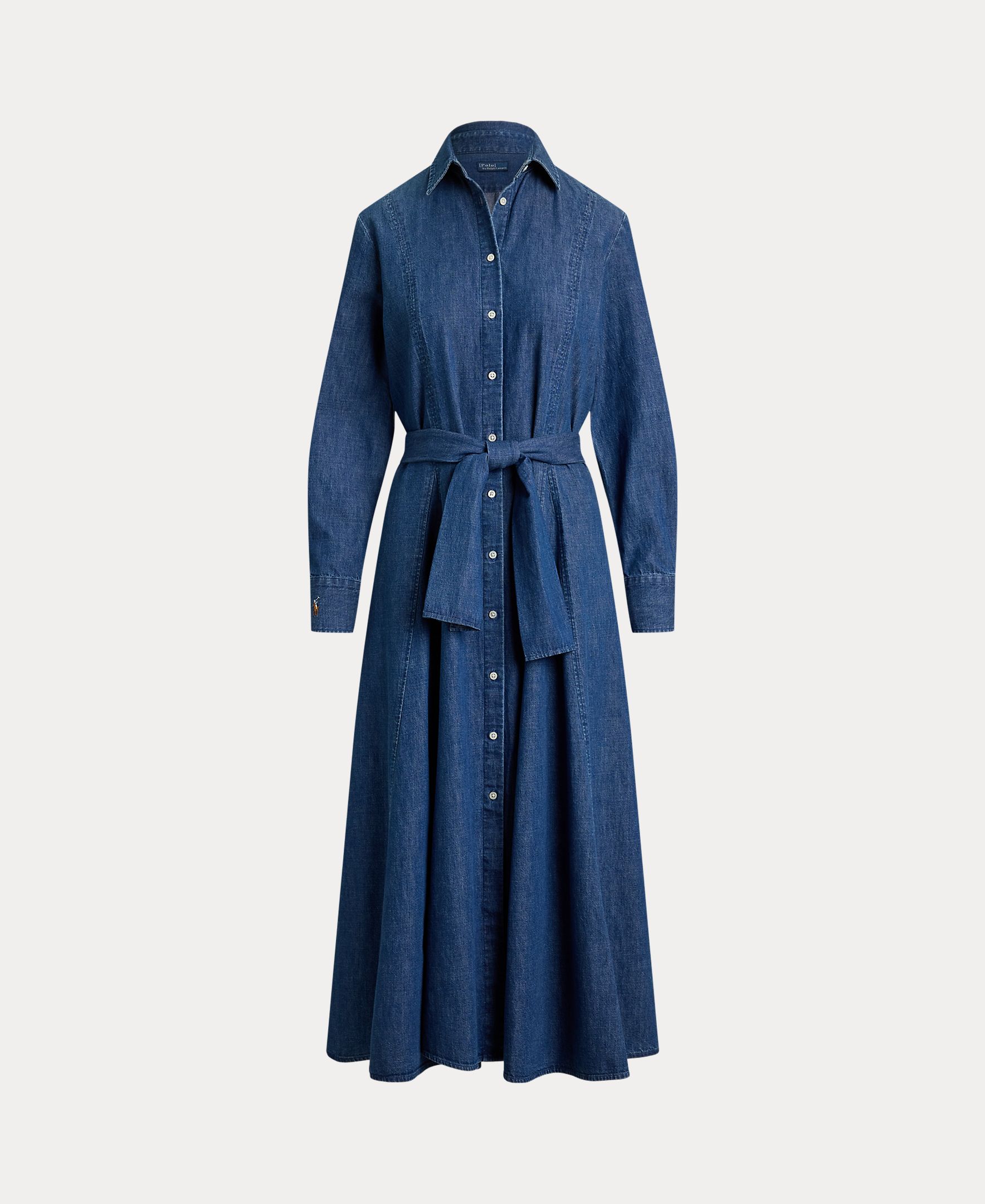Vestido Camiseiro Midi de Ganga Denim-7