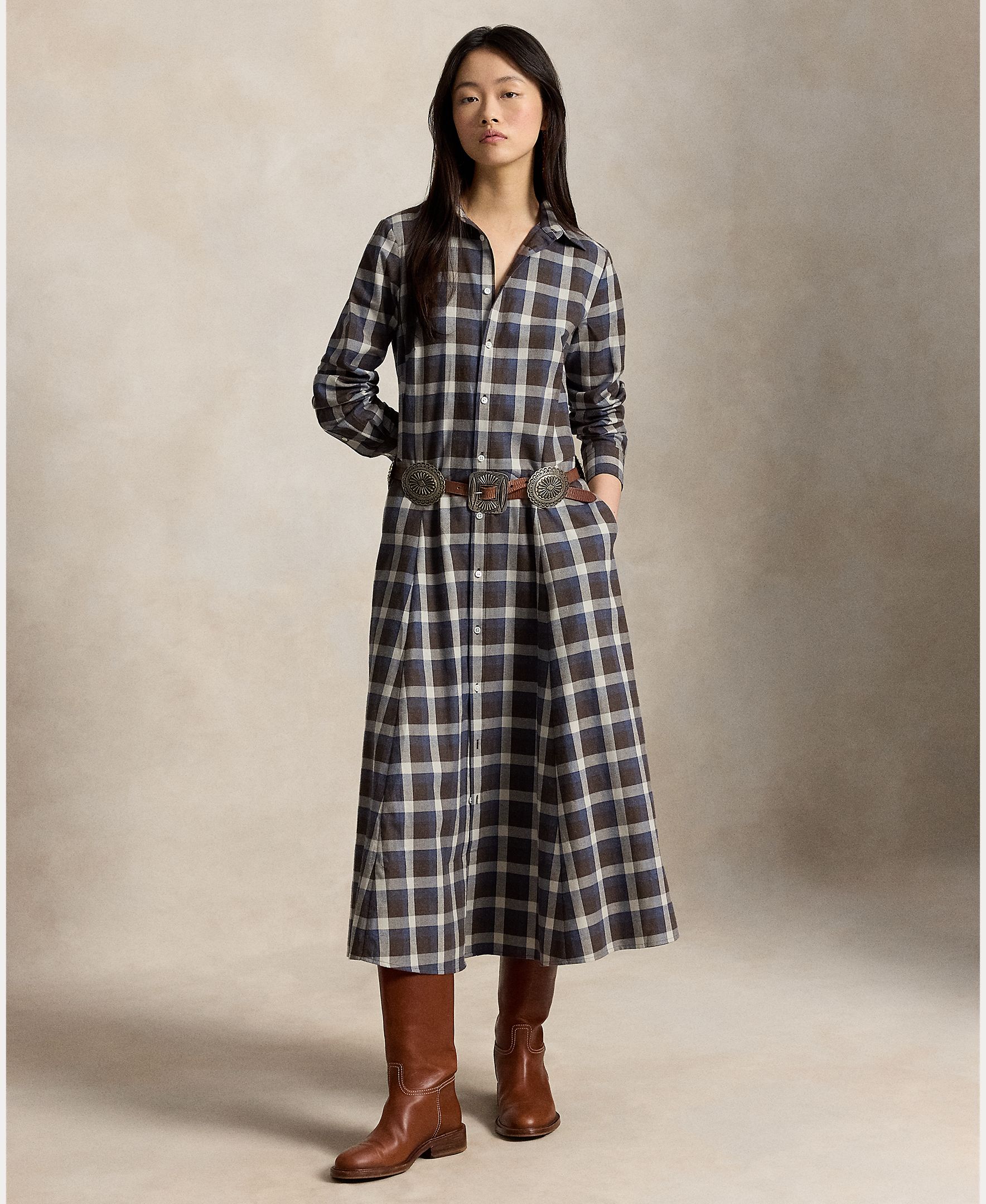 Imagem 0 de Vestido Camiseiro Midi de Algodão