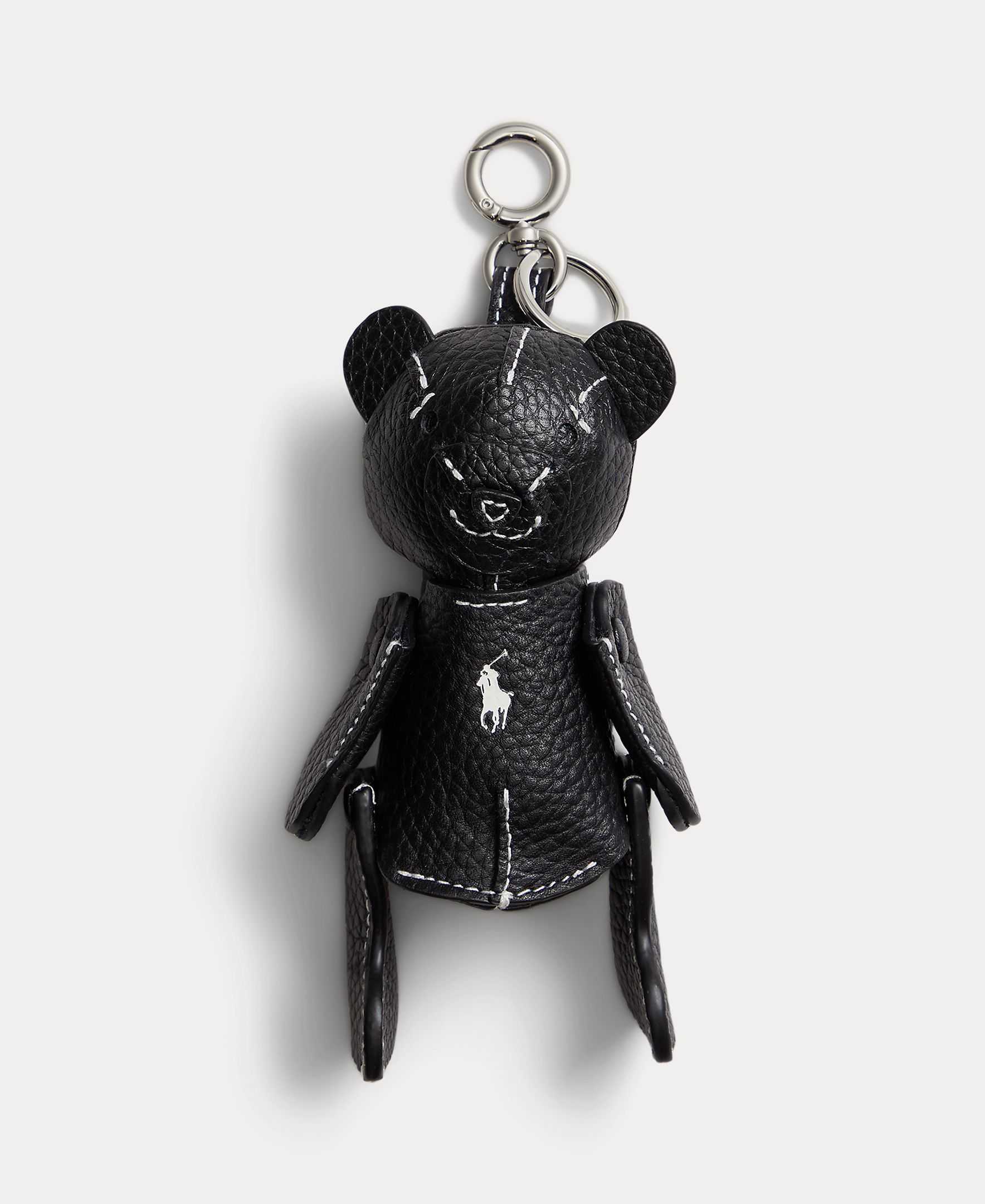 Charm Polo Bear de piel para bolso - Polo Ralph Lauren - Negro Negro-1