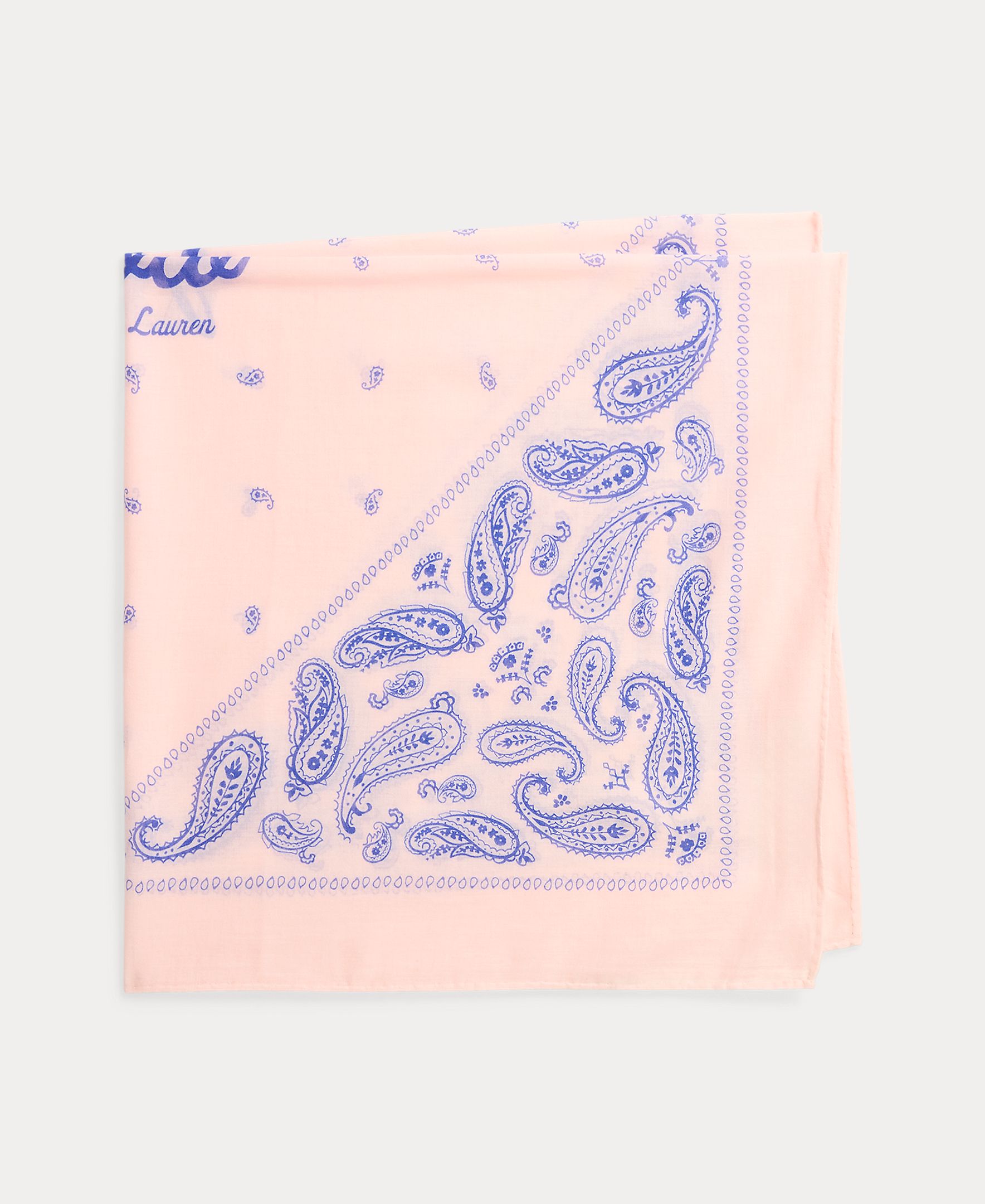 Bandana de Algodão Estampada Rosa-2
