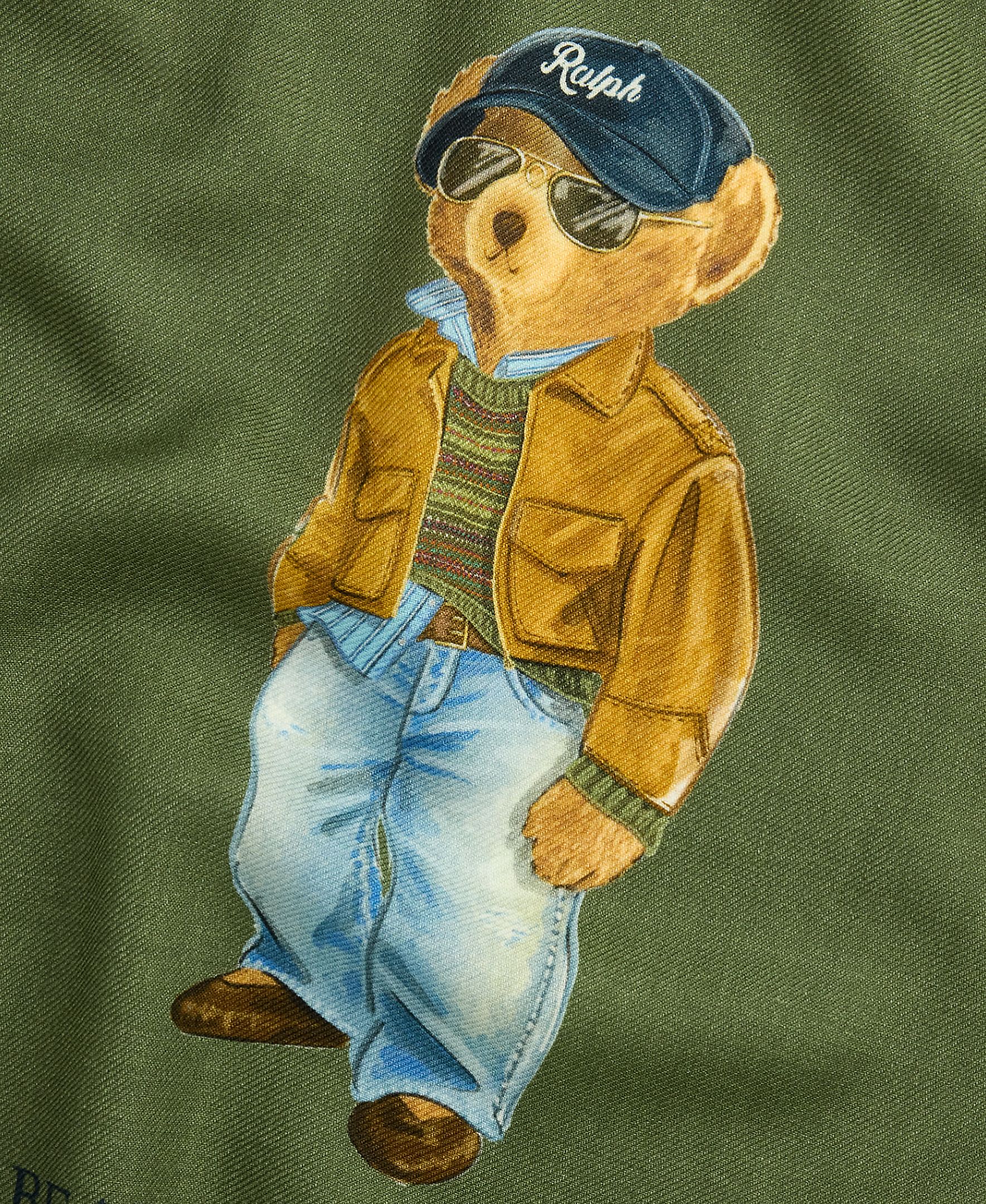 Pañuelo de lana y seda con Polo Bear - Polo Ralph Lauren - Verde Verde-3