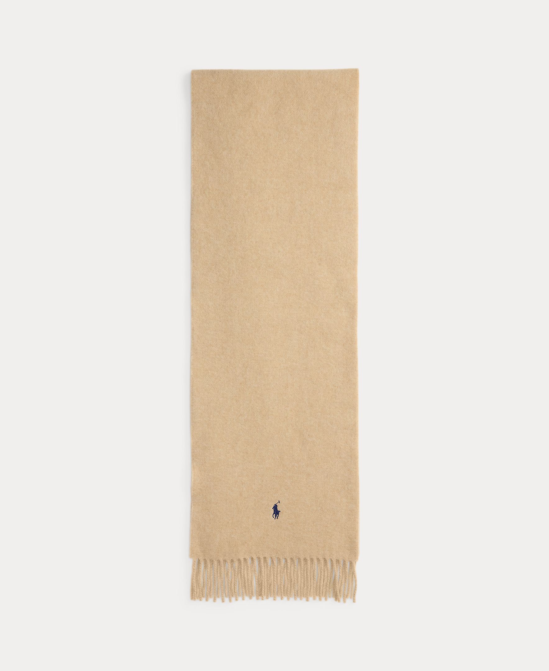 Bufanda de mujer de lana con flecos - Polo Ralph Lauren - Beige Beige-1