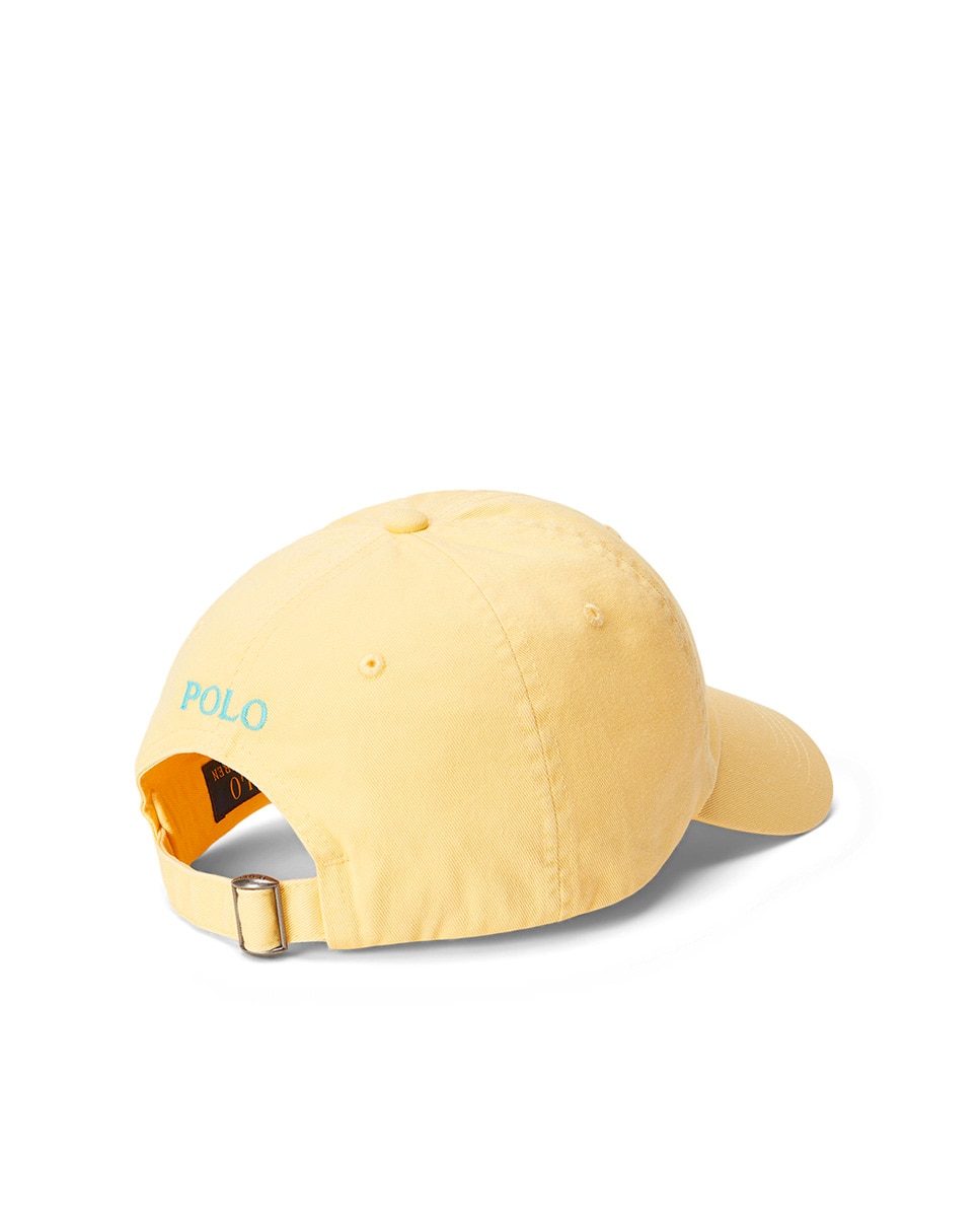 Boné de Algodão com Cavalo Bordado Amarelo-2