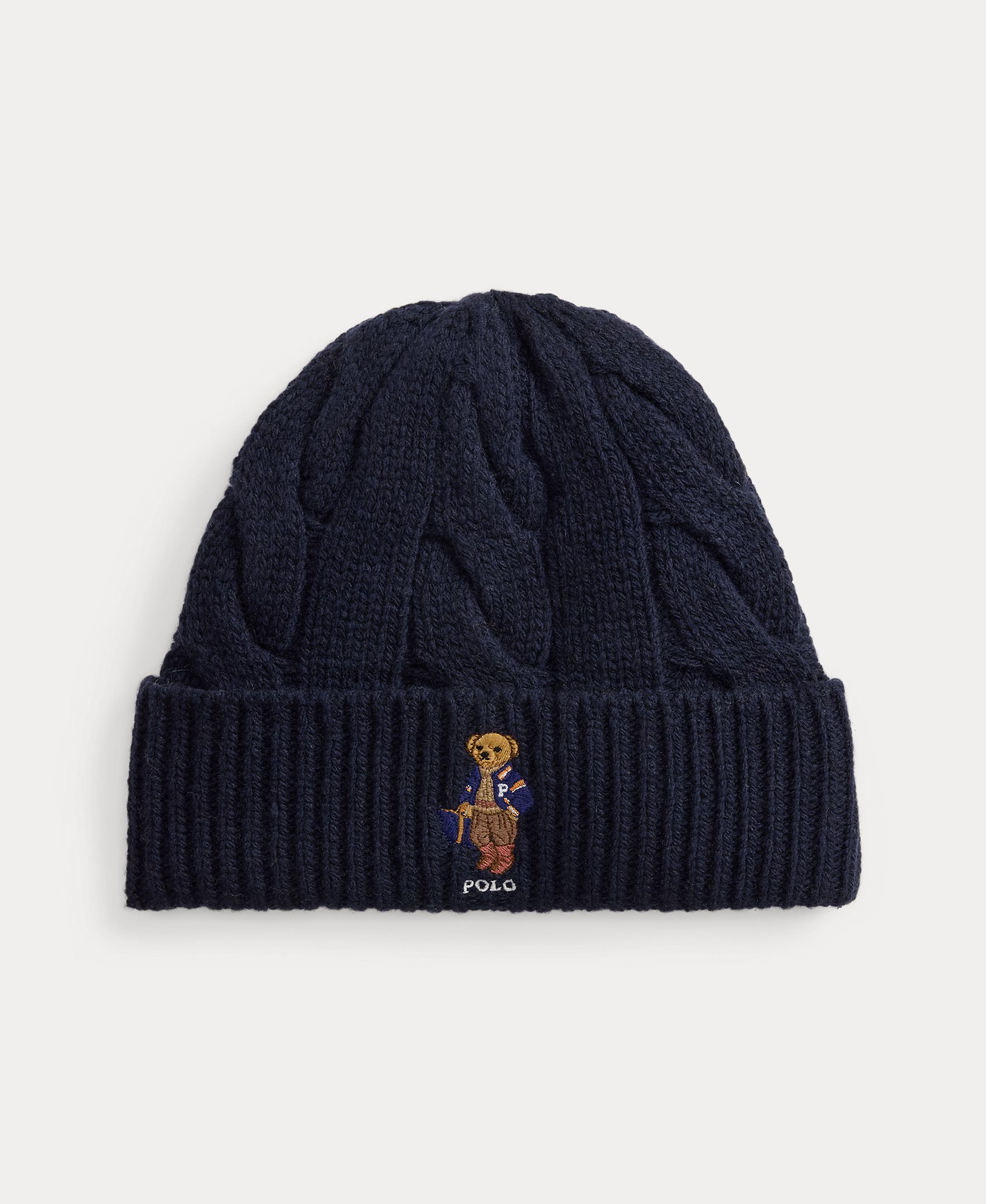 Gorro de mujer de lana con Polo Bear - Polo Ralph Lauren - Azul marino Azul marino-1