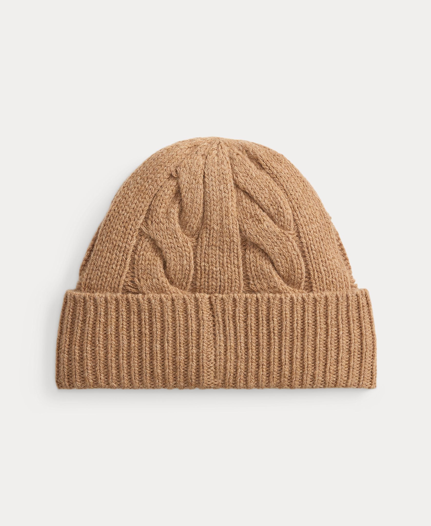 Gorro com Polo Bear e em Lã Castanho-claro-2