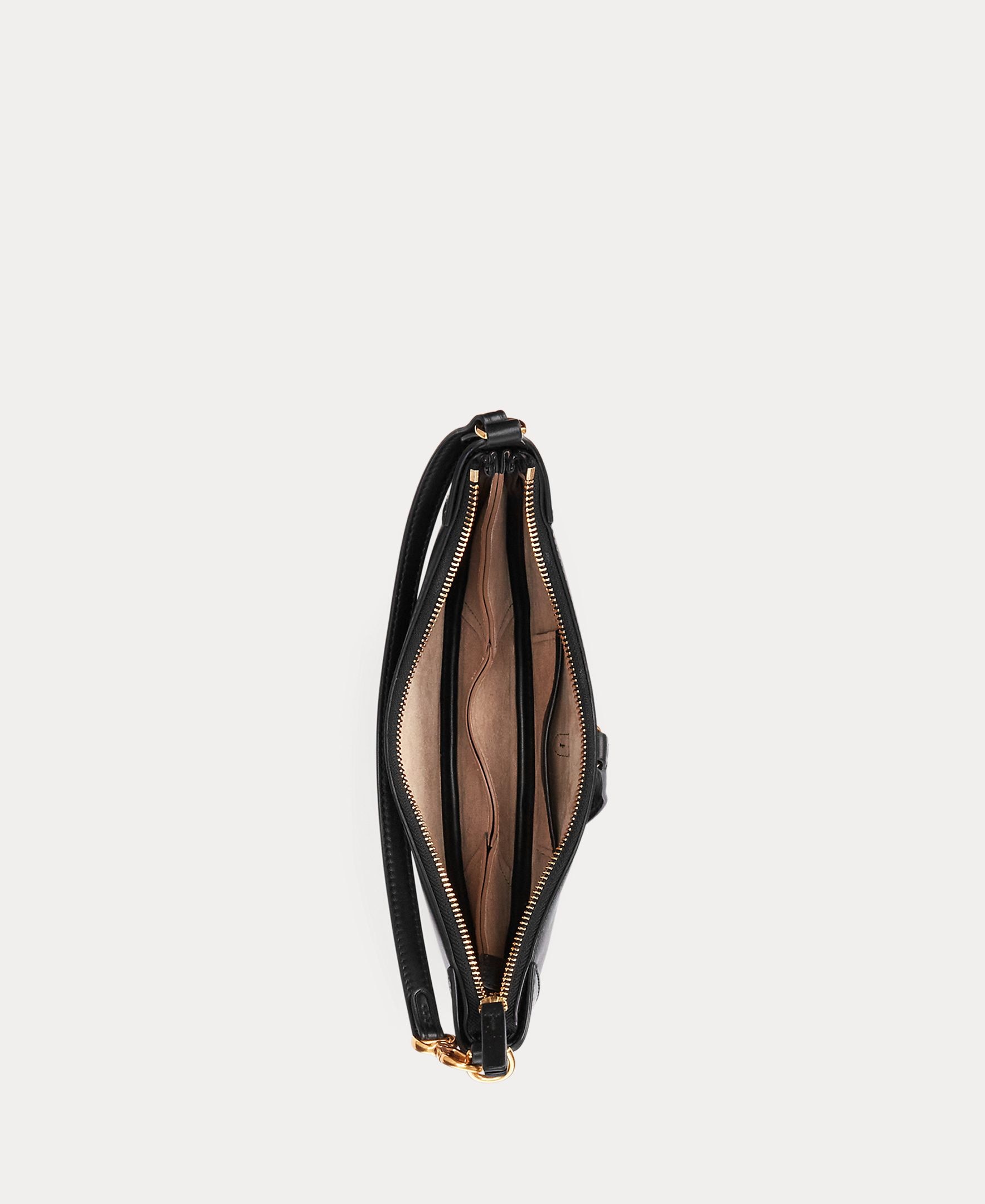 Mala Mini-Shoulder Polo ID Mini em Pele Preto-8