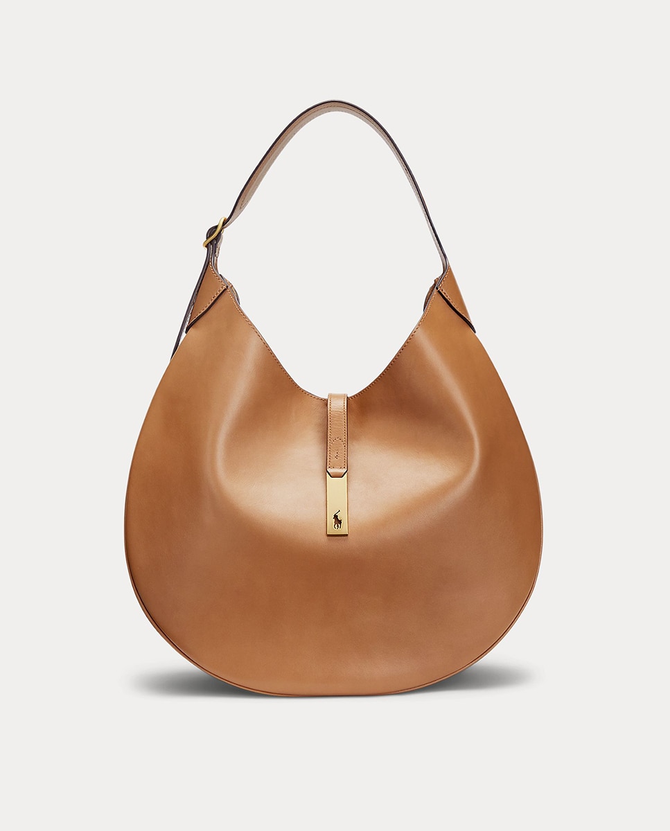 Mala Shoulder Polo ID em Pele Castanho-1