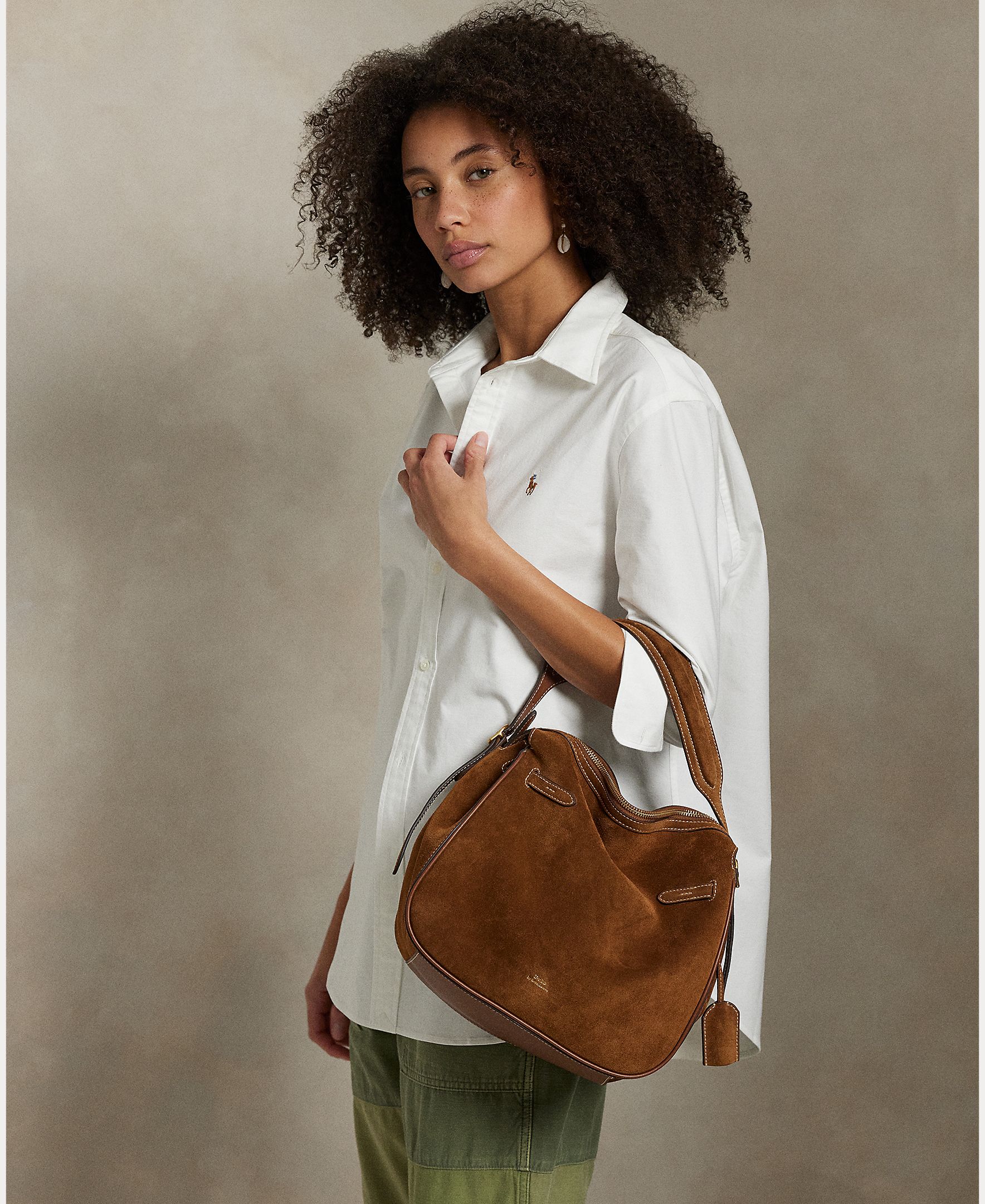Mala de Mão Satchel de Camurça · Polo Ralph Lauren · El Corte Inglés