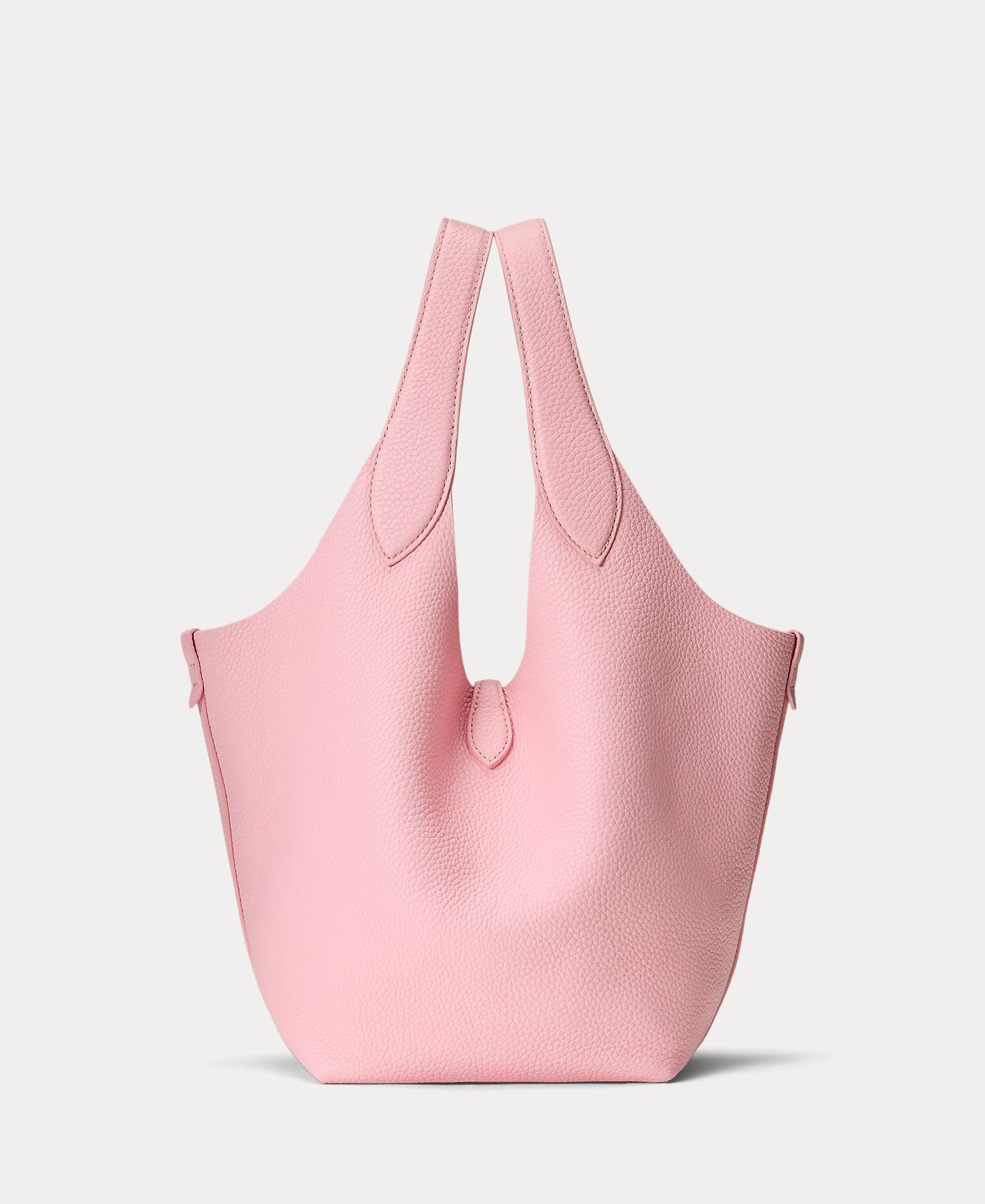 Bolso de hombro Tote de piel - Polo Ralph Lauren - Rosa Rosa-5