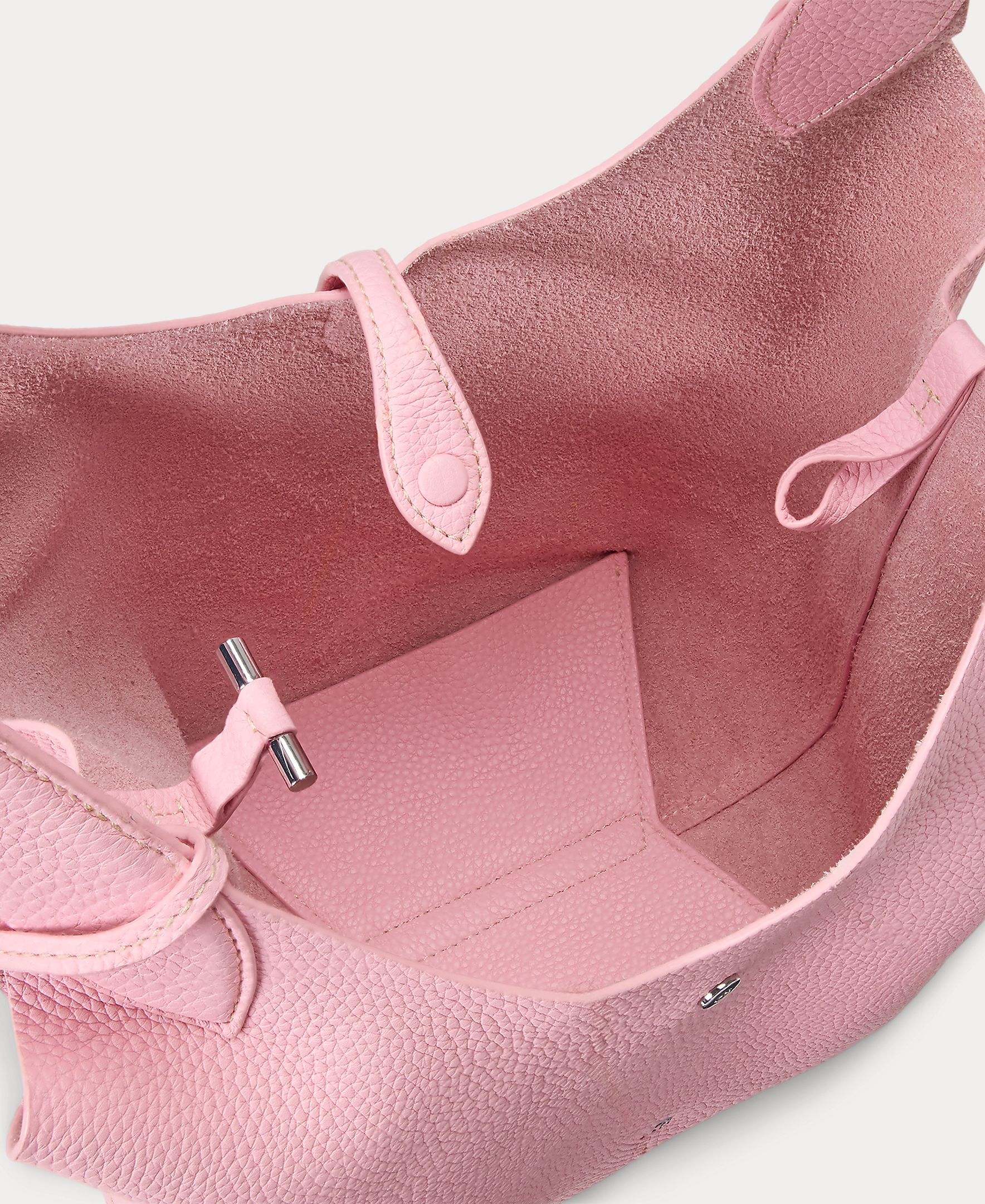 Bolso de hombro Tote de piel - Polo Ralph Lauren - Rosa Rosa-7
