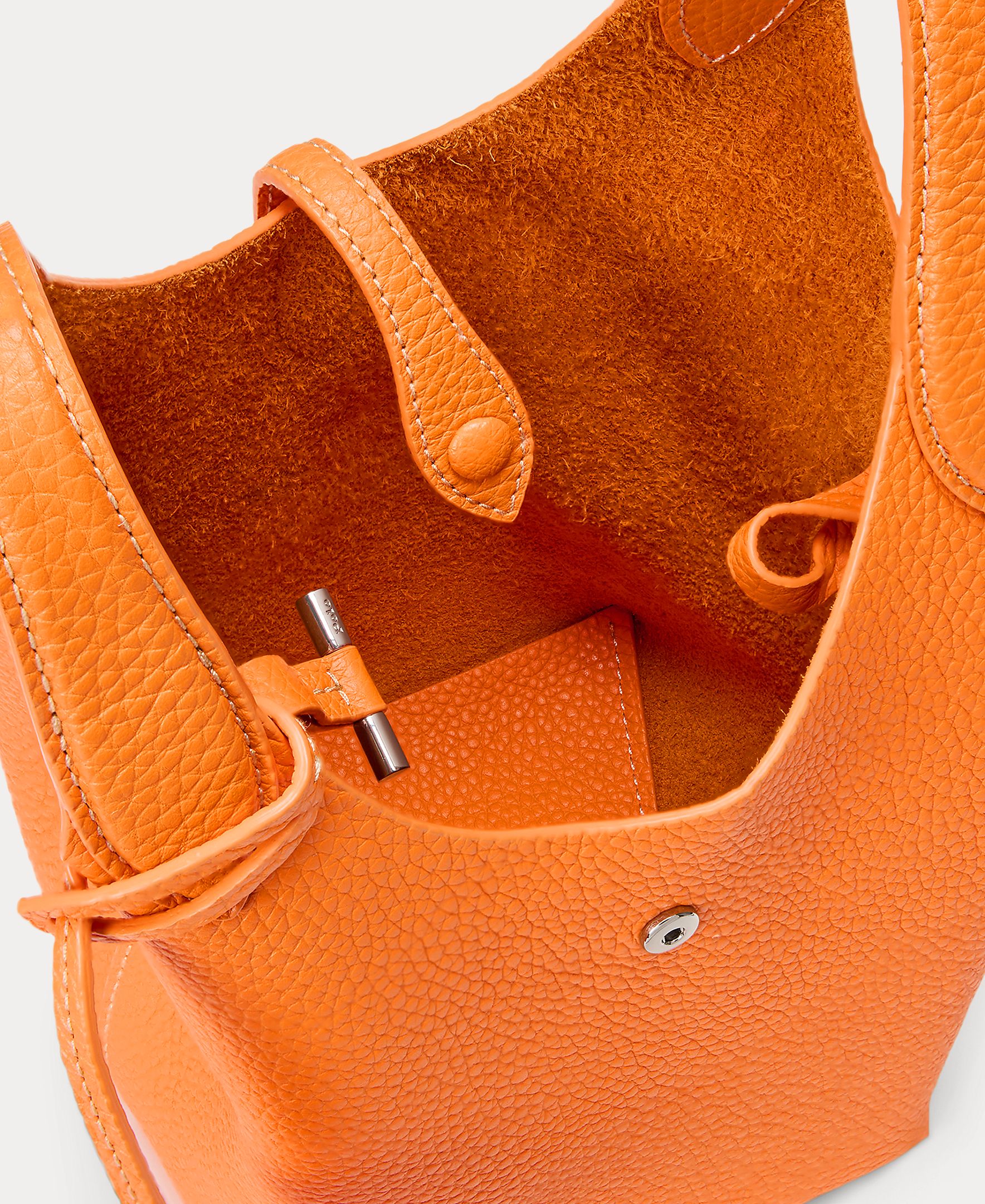 Mala a Tiracolo em Pele com o Cavalo da Marca Laranja-5