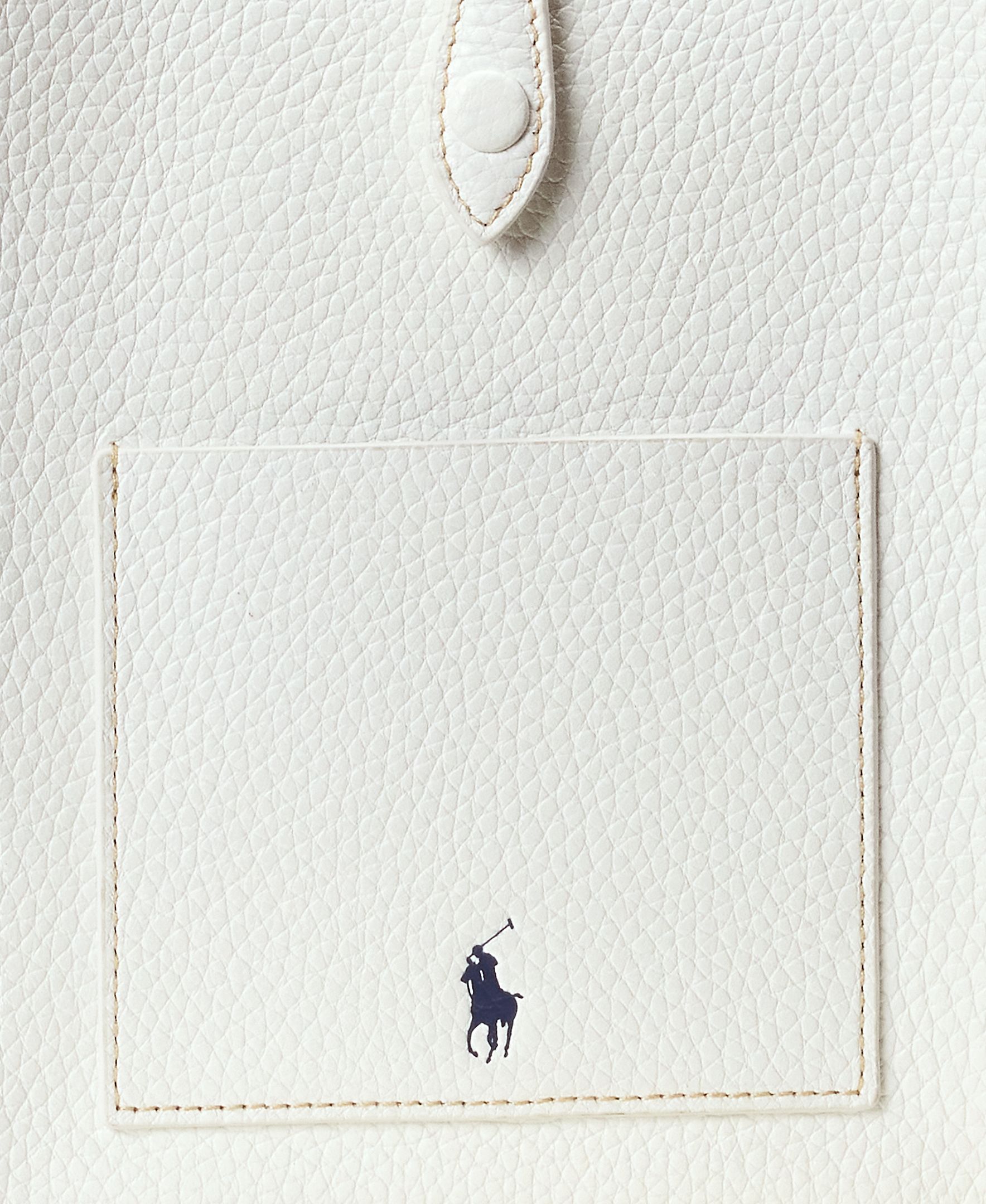 Mala a Tiracolo com Alça Ajustável e em Pele Branco-5