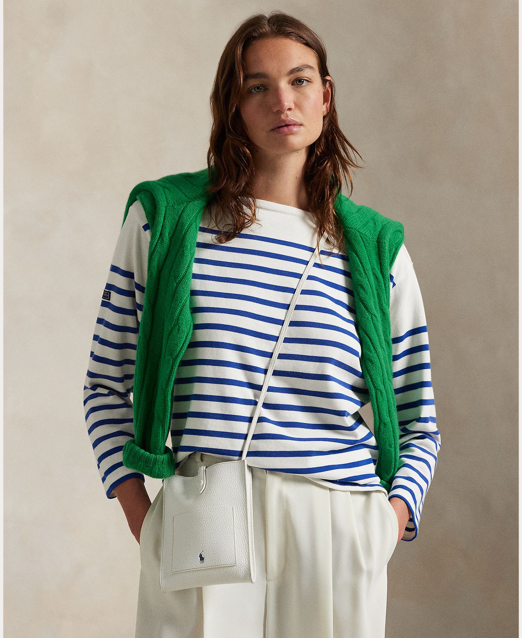 Mala a Tiracolo com Alça Ajustável e em Pele Branco-6