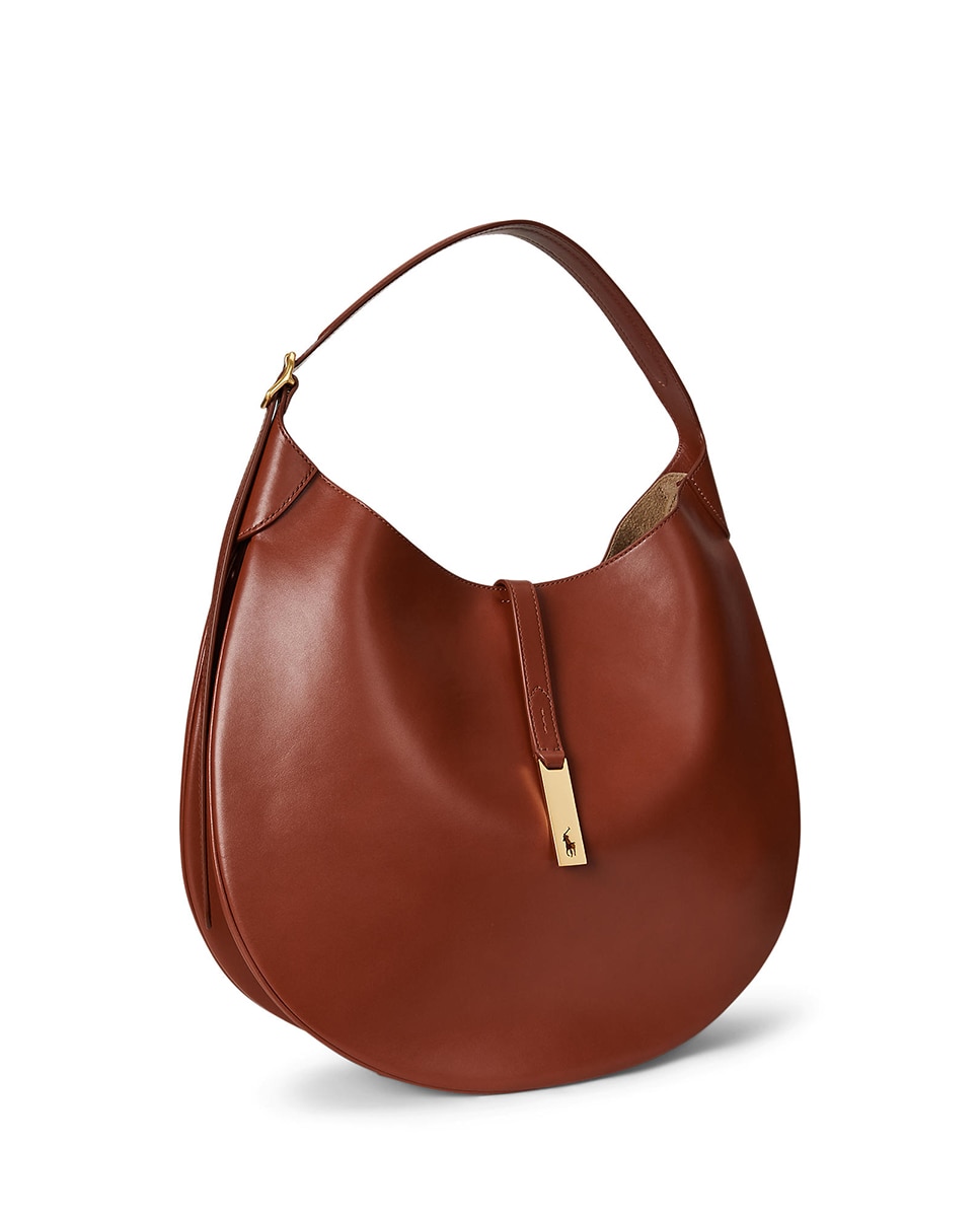 Mala de Ombro com Silhueta de Sela e em Pele Grená-3