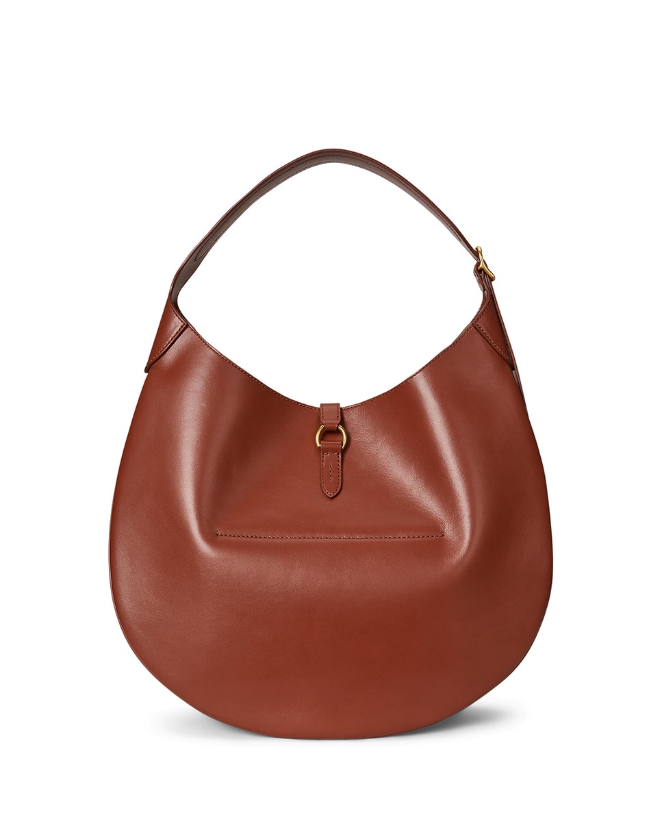 Mala de Ombro com Silhueta de Sela e em Pele Grená-4