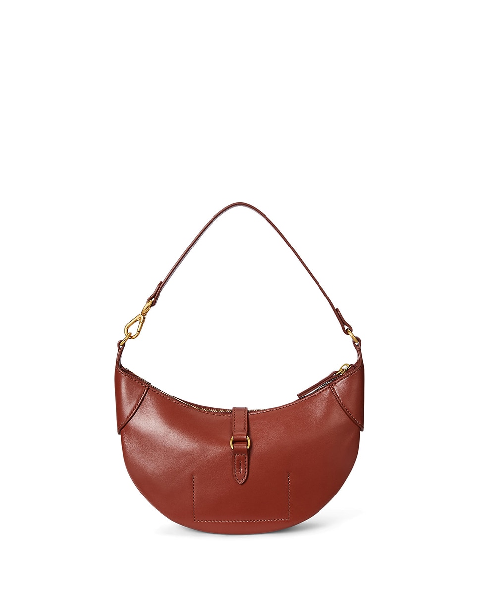 Mala de Ombro em Pele da Coleção Polo ID Grená-4