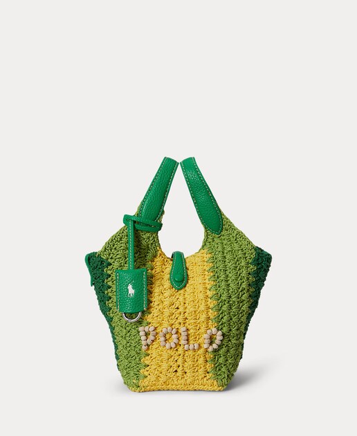 Bandolera de mujer Polo Play en crochet y piel