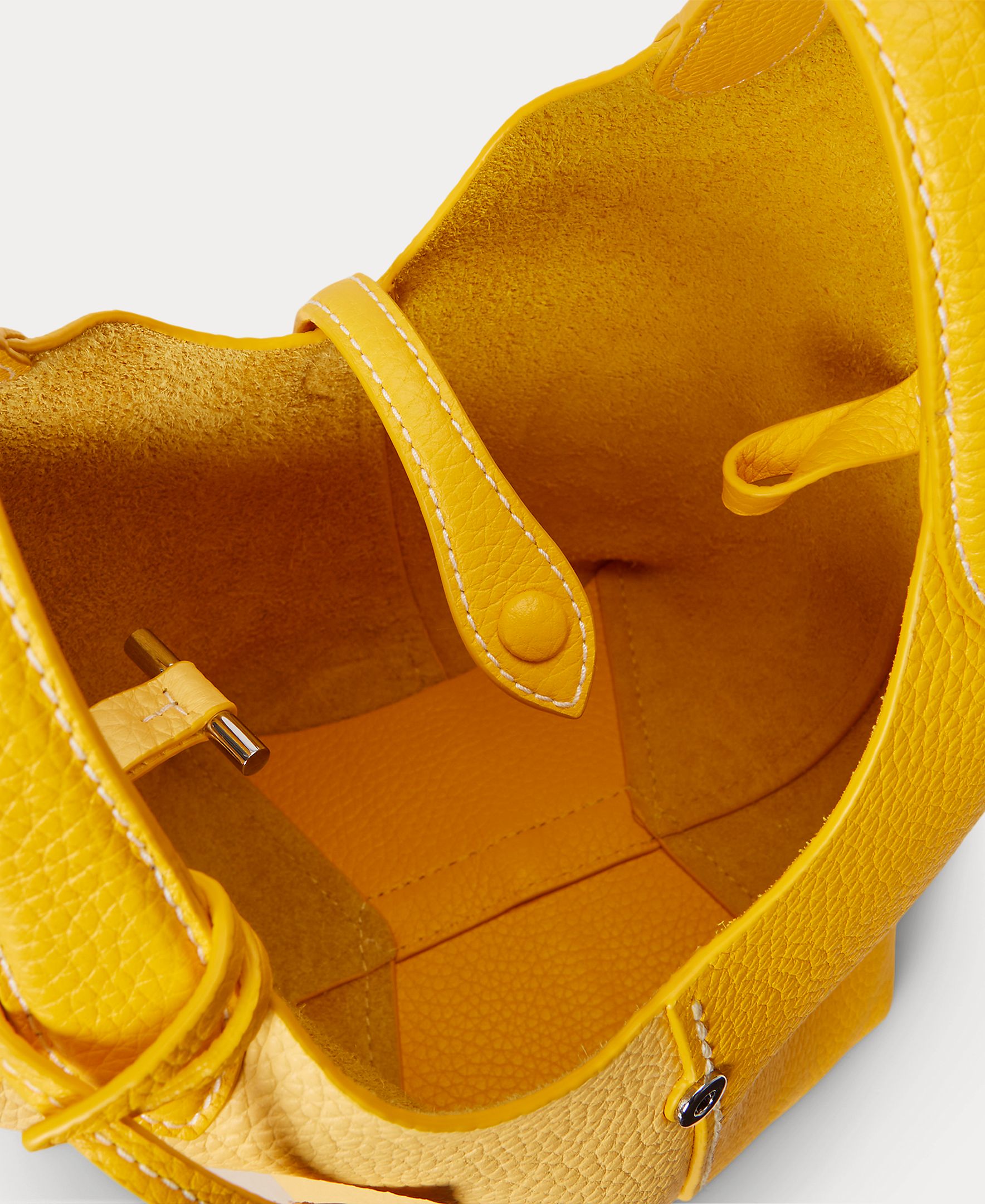 Mala a Tiracolo Polo Play em Pele Amarelo-4
