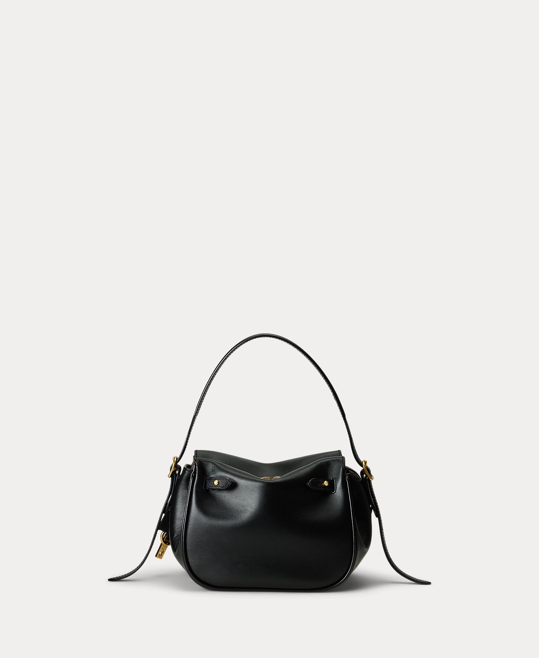 Bolso de hombro Satchel Polo ID mini de piel - Polo Ralph Lauren - Negro Negro-4
