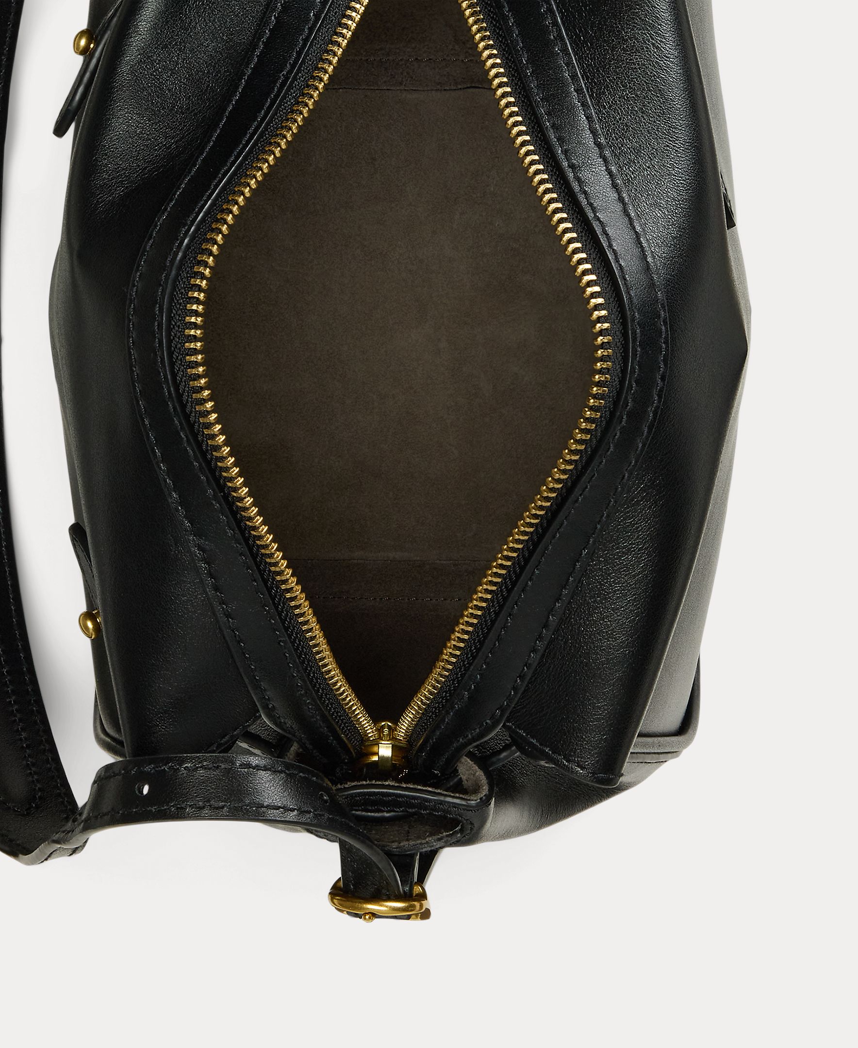 Bolso de hombro Satchel Polo ID mini de piel - Polo Ralph Lauren - Negro Negro-5