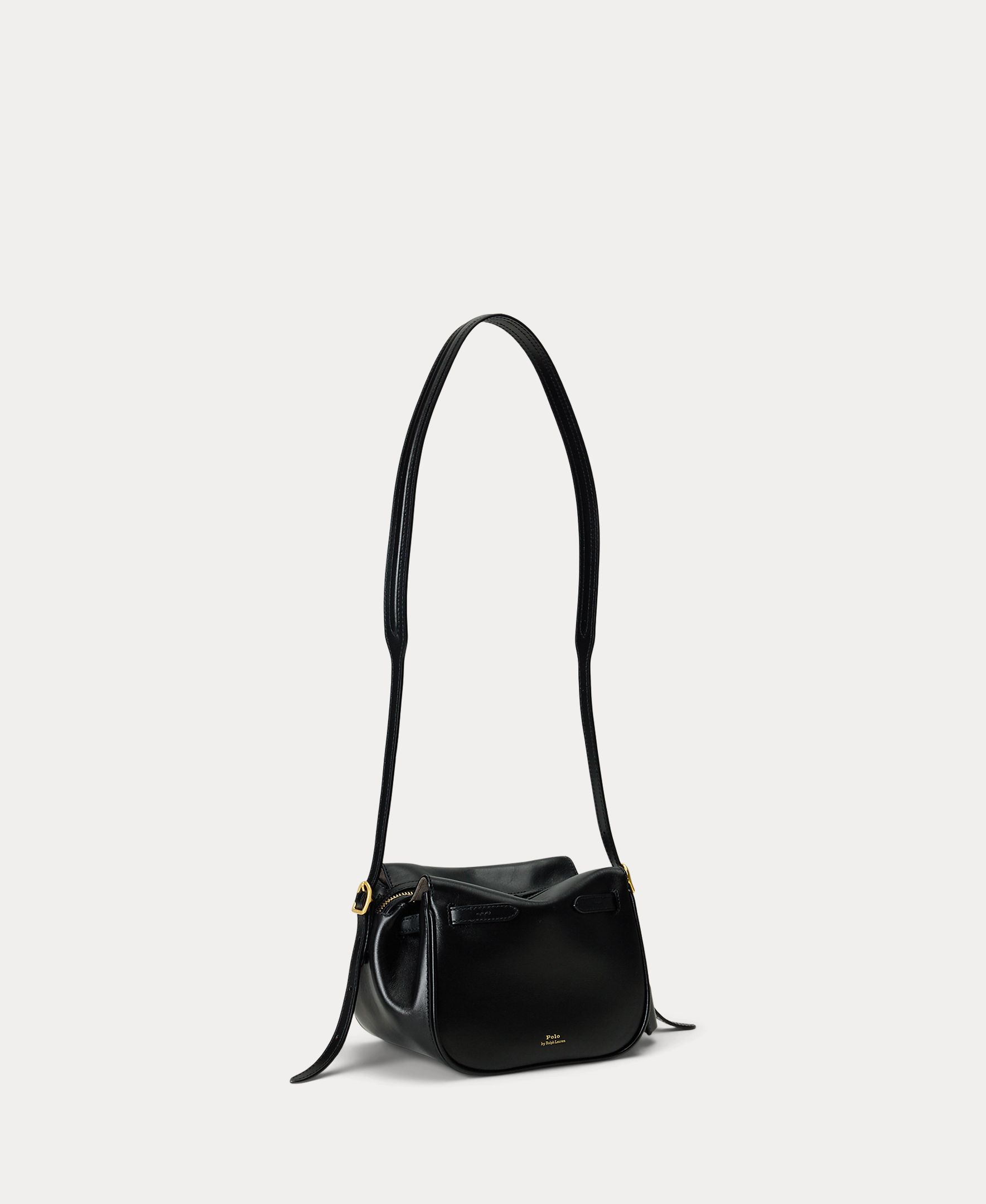 Bolso de hombro Satchel Polo ID mini de piel - Polo Ralph Lauren - Negro Negro-7
