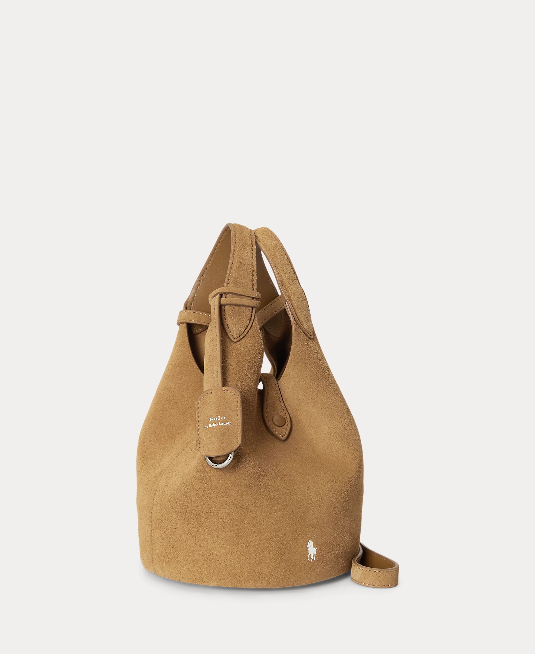 Bandolera de mujer Polo Play de ante pequeña - Polo Ralph Lauren - Camel Camel-2