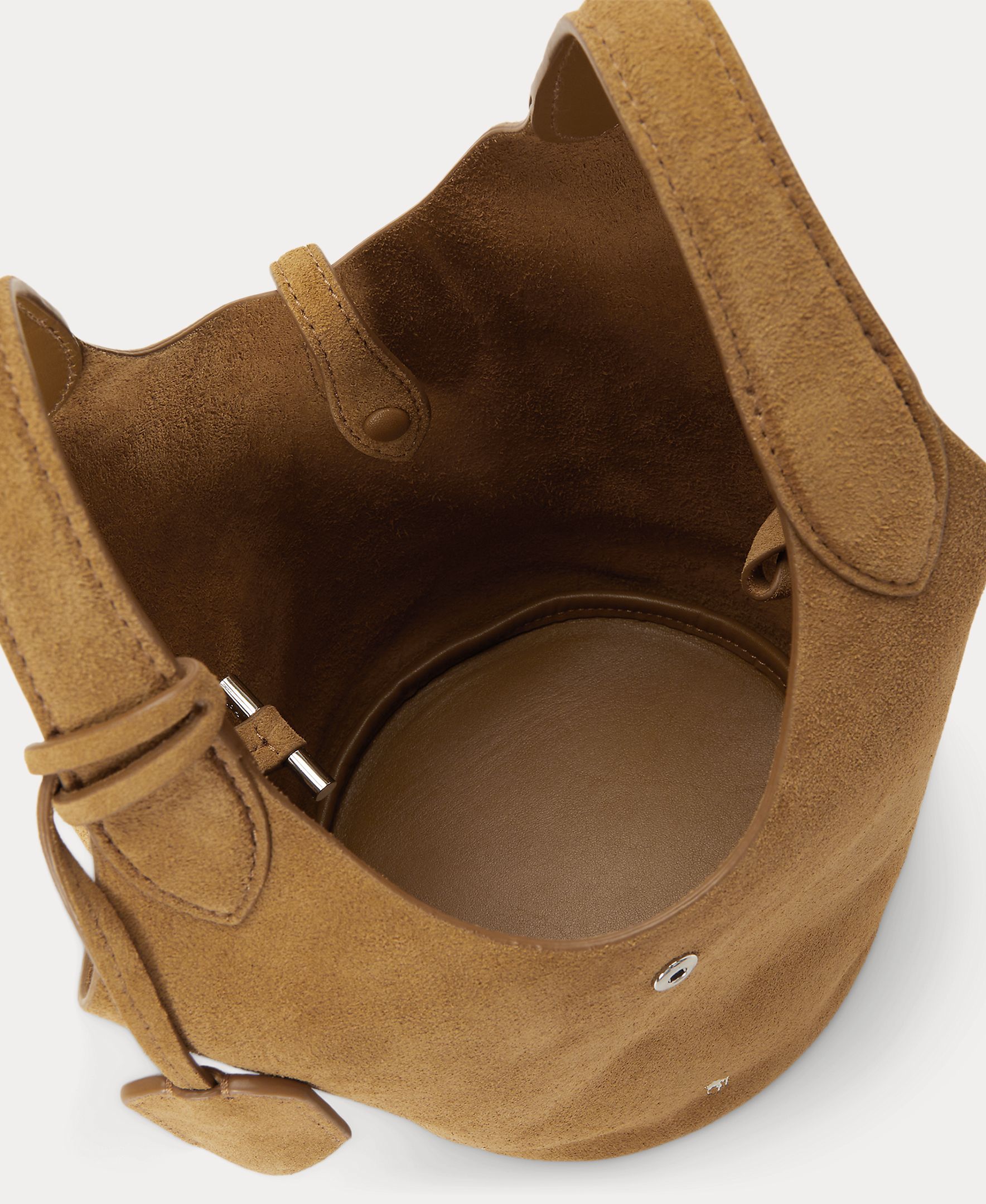 Bandolera de mujer Polo Play de ante pequeña - Polo Ralph Lauren - Camel Camel-4
