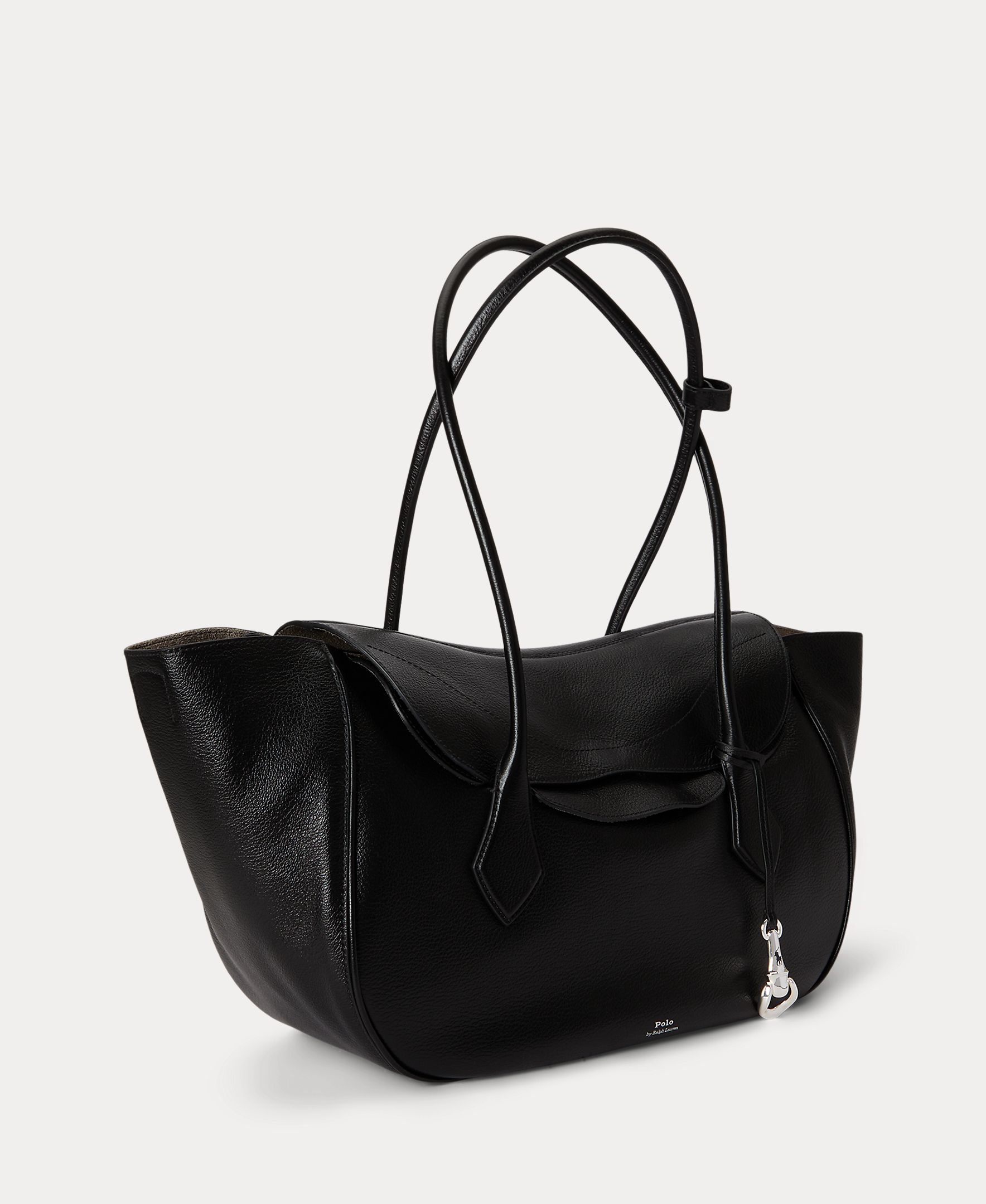 Imagen 4 de Bolso de hombro Blaze de piel grande - Polo Ralph Lauren - Negro Negro