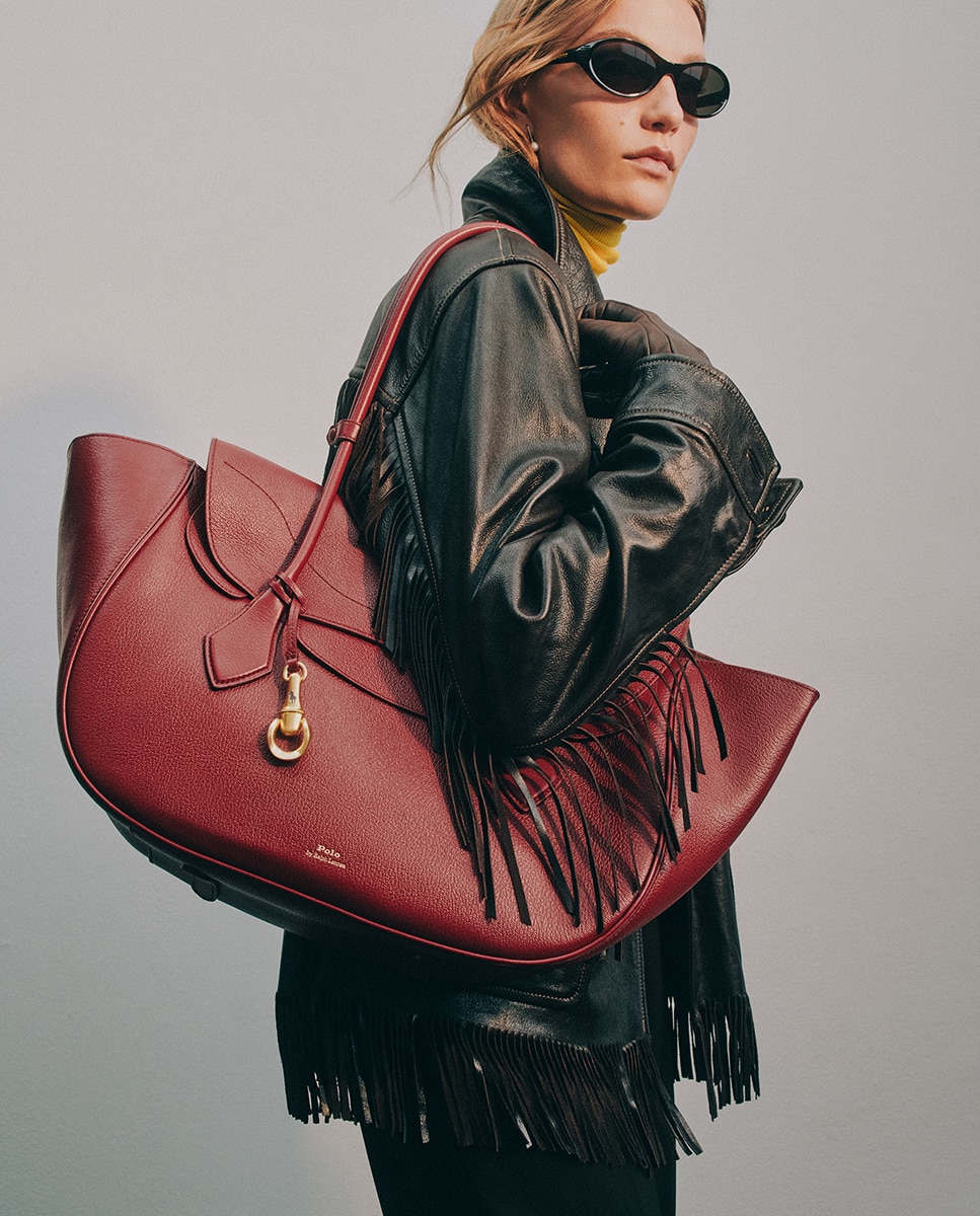 Imagen 0 de Bolso de hombro Blaze de piel grande Rojo